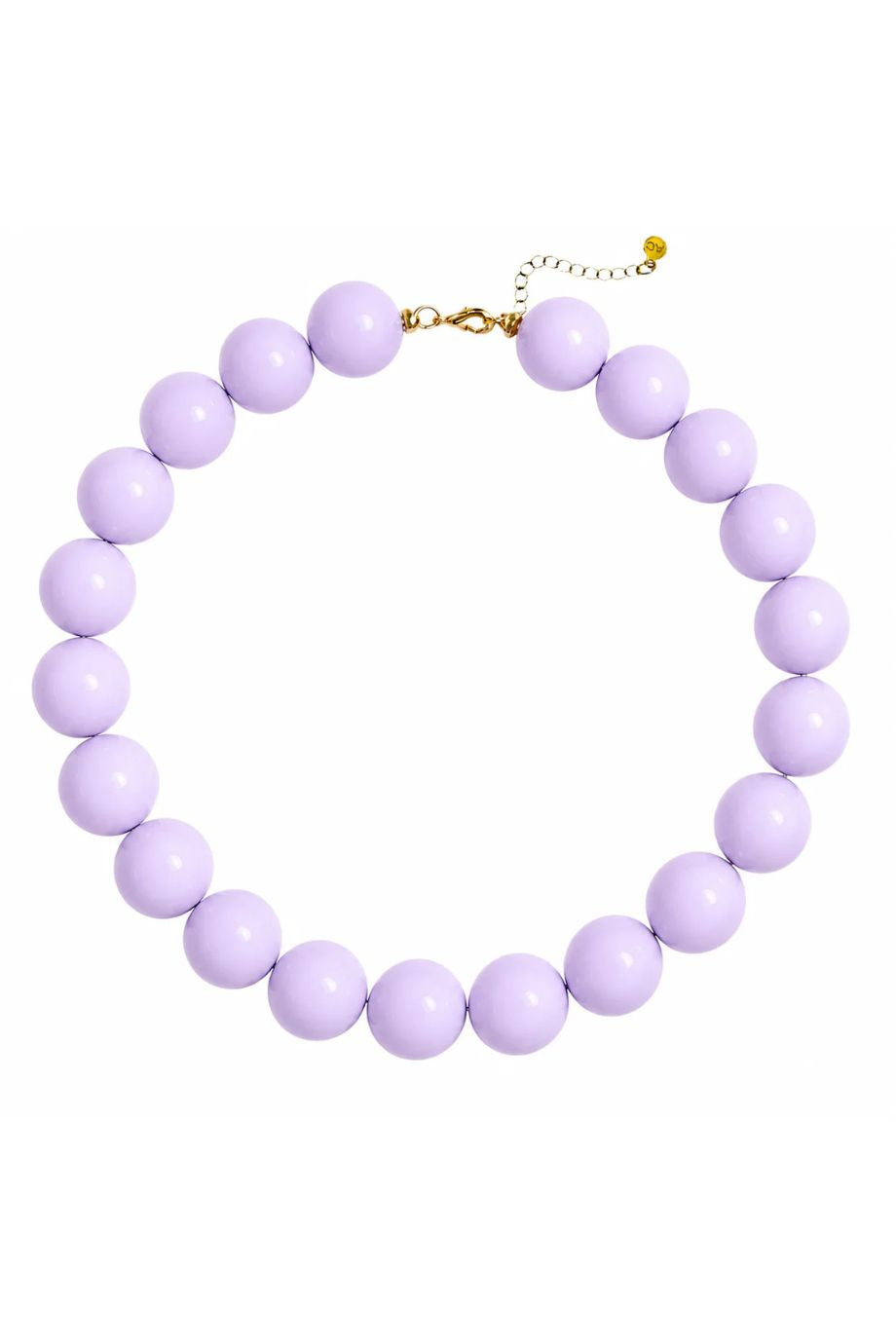 Barbados Beaded Collar Necklace Lavender