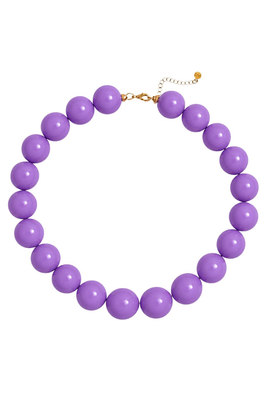 Barbados Beaded Collar Necklace Purple