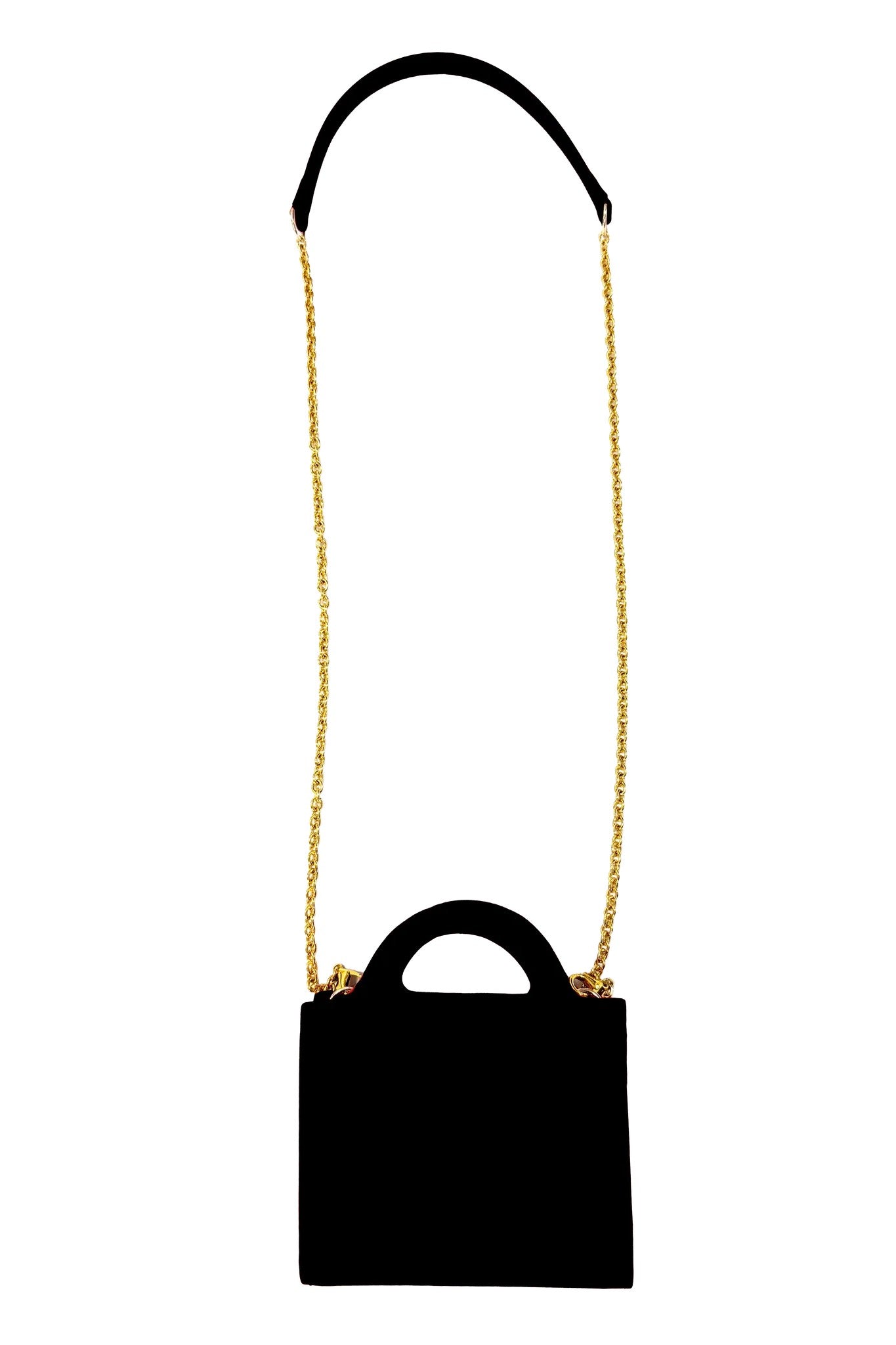Fan Fold Leather Crossbody Wallet Black