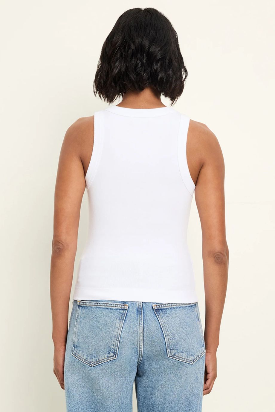 Gina Ribbed Crop Tank Coconut Milk