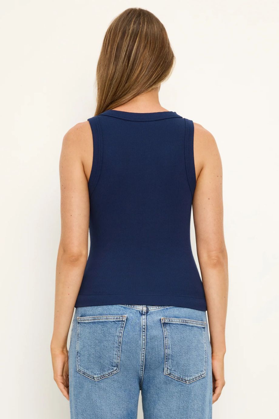 Gina Ribbed Crop Tank Cosmic
