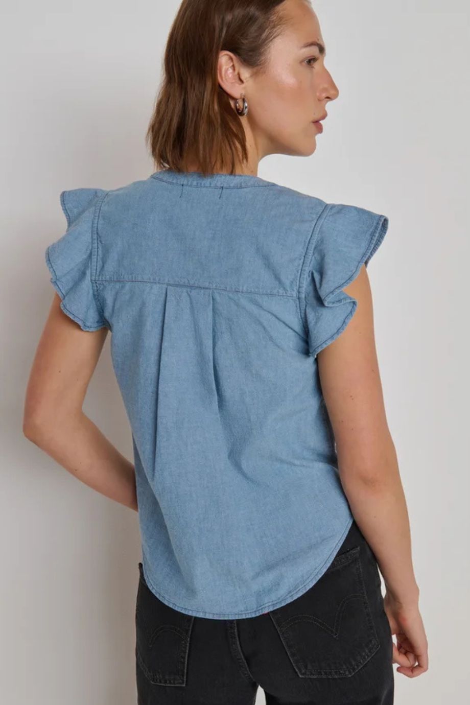 Lindsey Chambray Blouse