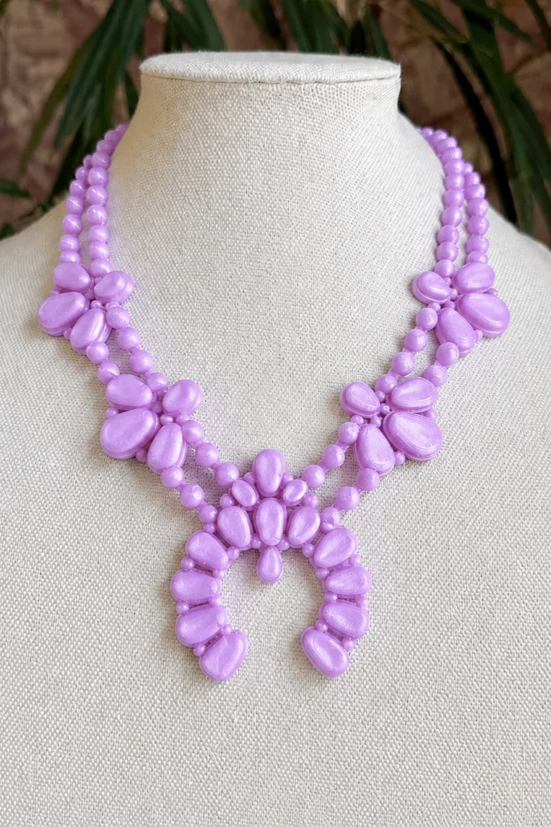 Night Bloom Necklace Lavender