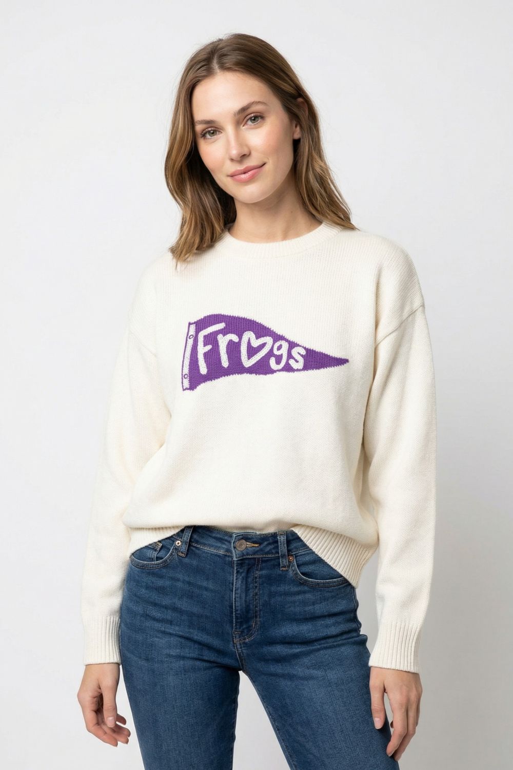 Riley Crewneck Sweater Frogs Pennant