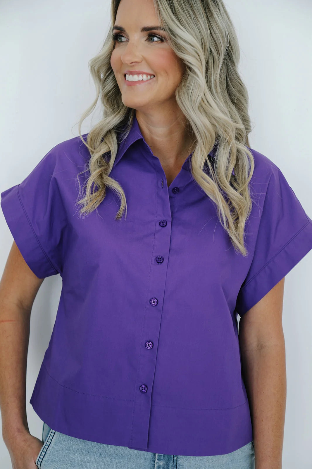 The Shorty Shirt Purple