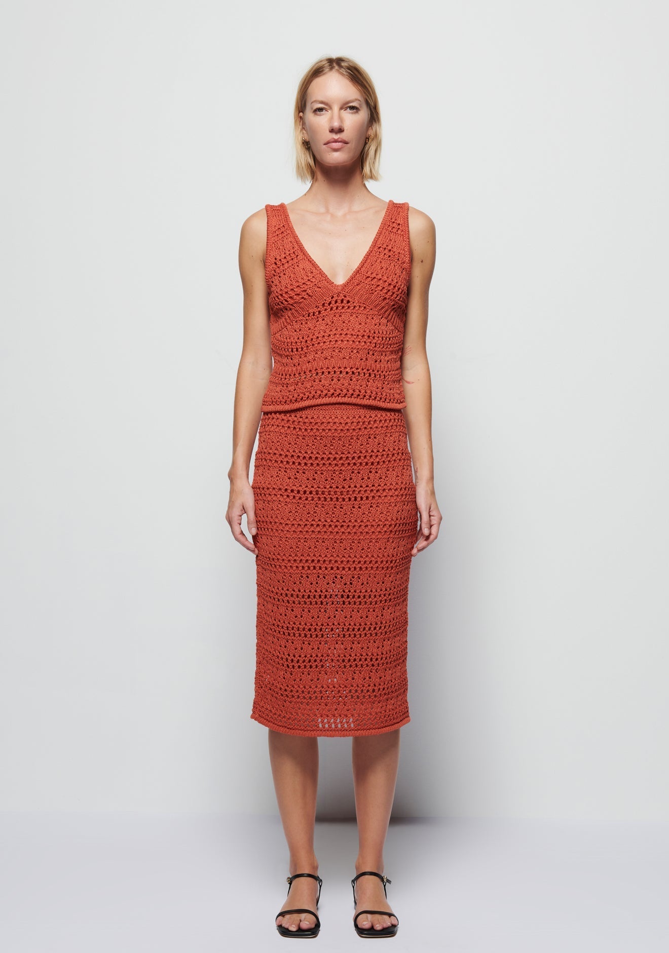 Adriana Crochet Tank Ginger - Nation LTD - Color Game