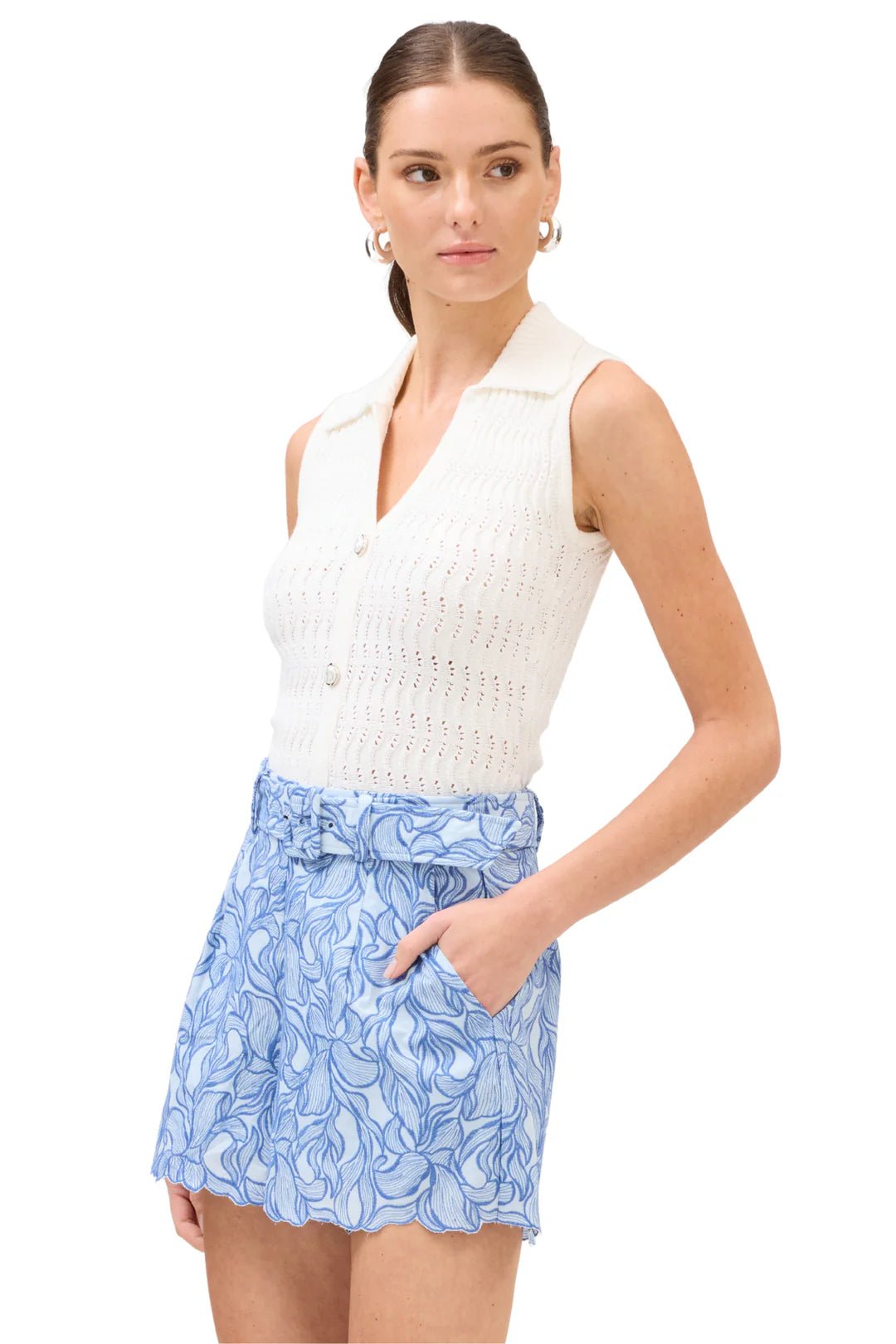 Ainsley Embroidered Shorts - Allison New York - COLOR GAME