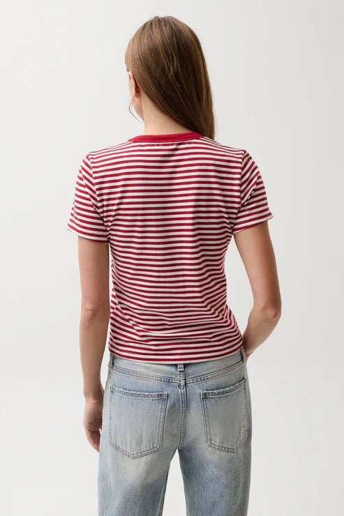 Alba Shunken Tee- Racer Red Stripe - Pistola - COLOR GAME
