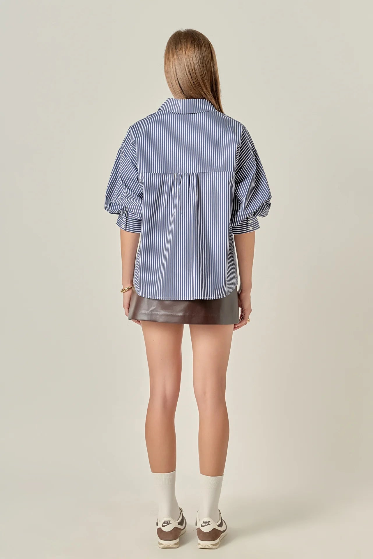 Alix Striped Balloon Sleeve Blouse - English Factory - COLOR GAME