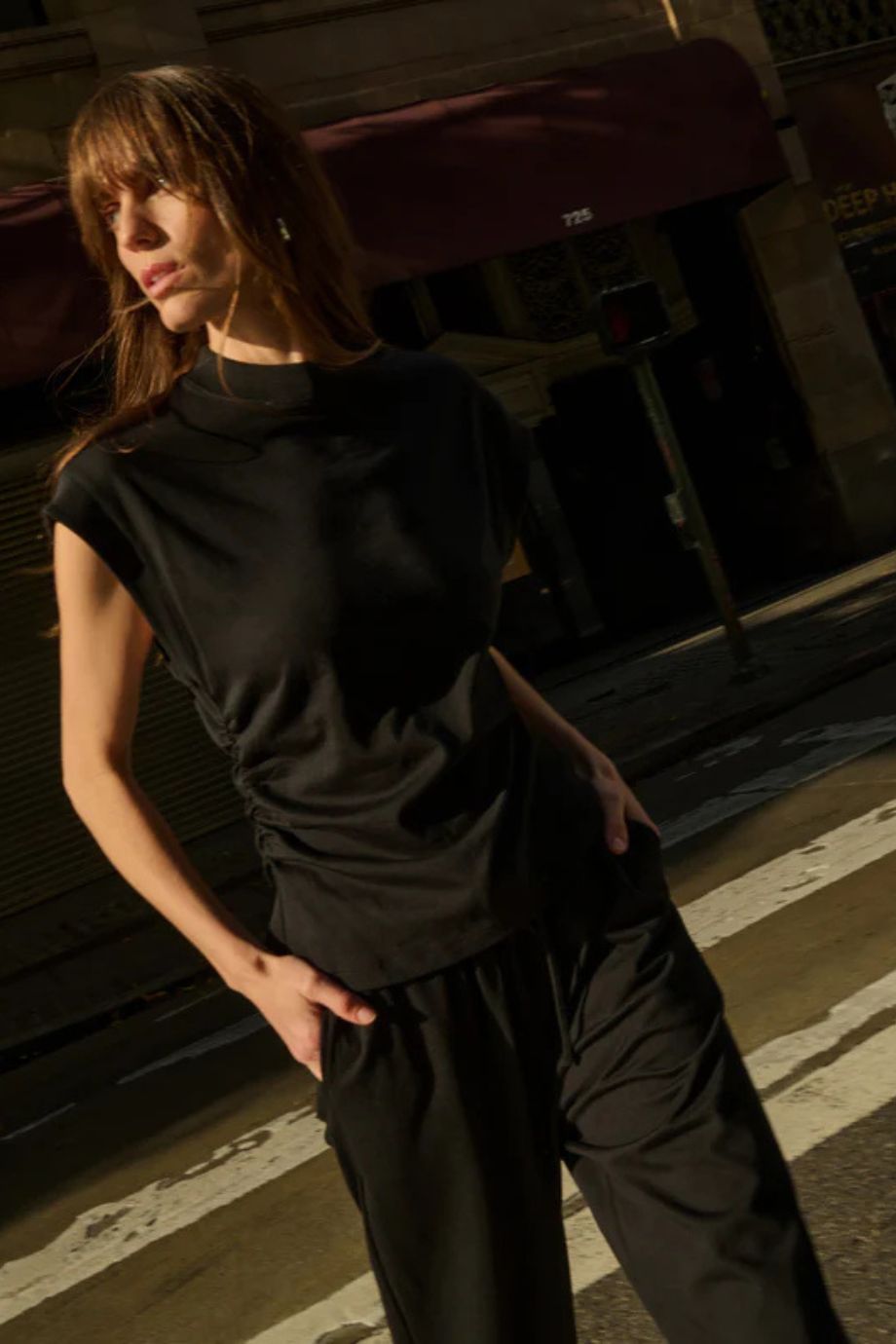 Andrea Side Shirred Top - Nation Los Angeles - COLOR GAME