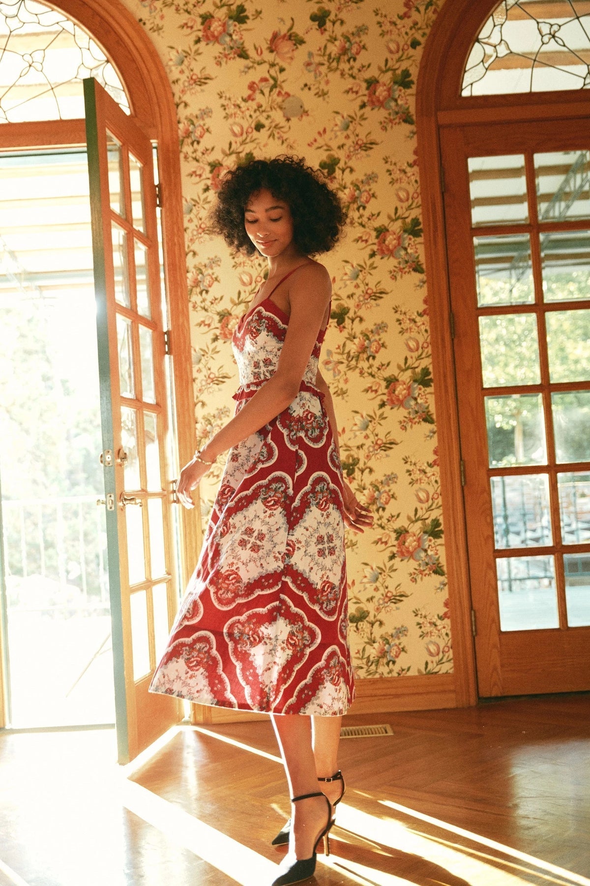 Annabelle Virelle floral midi dress by Cleobella