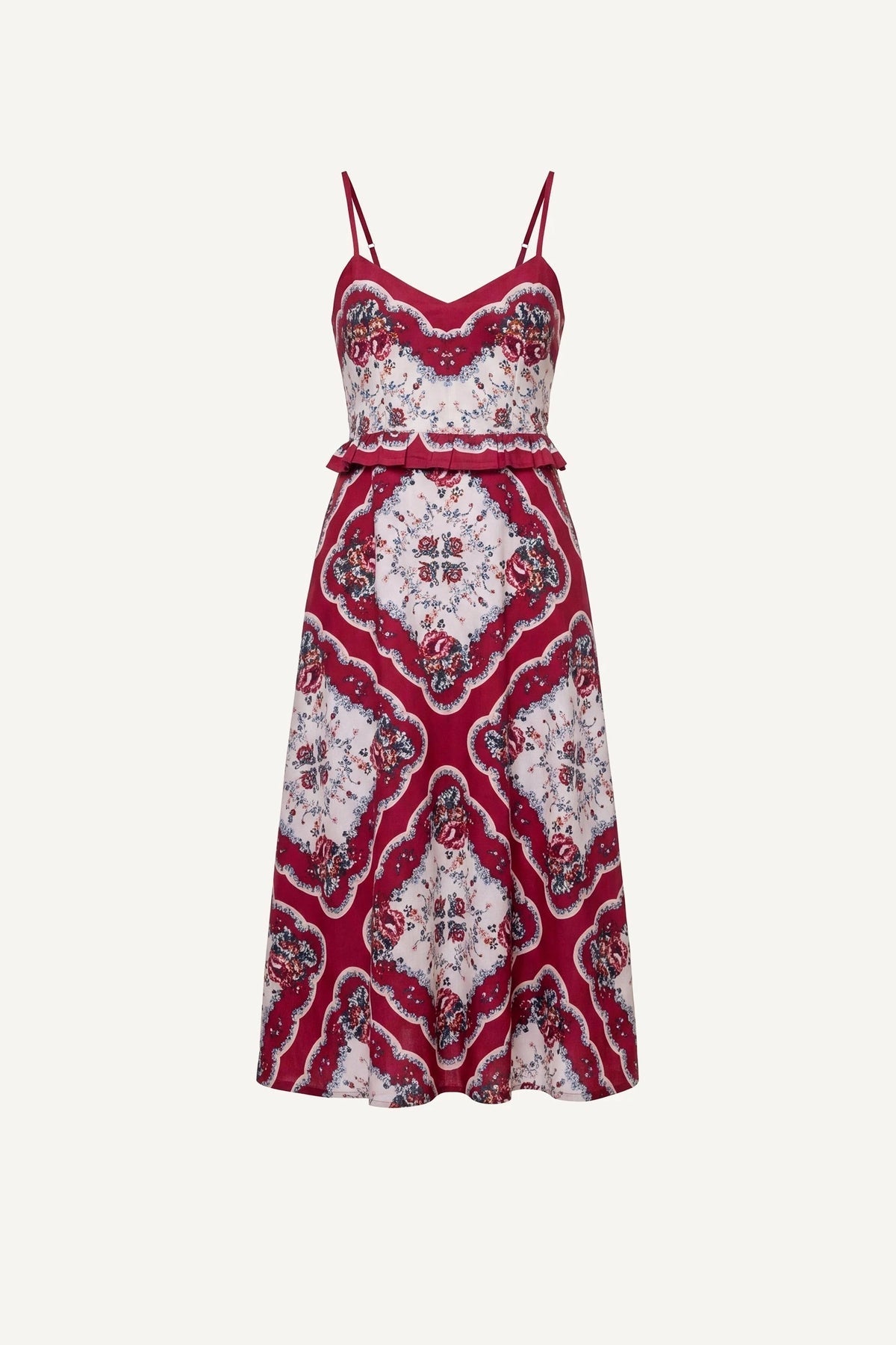 Cleobella Annabelle Virelle floral midi dress, styled