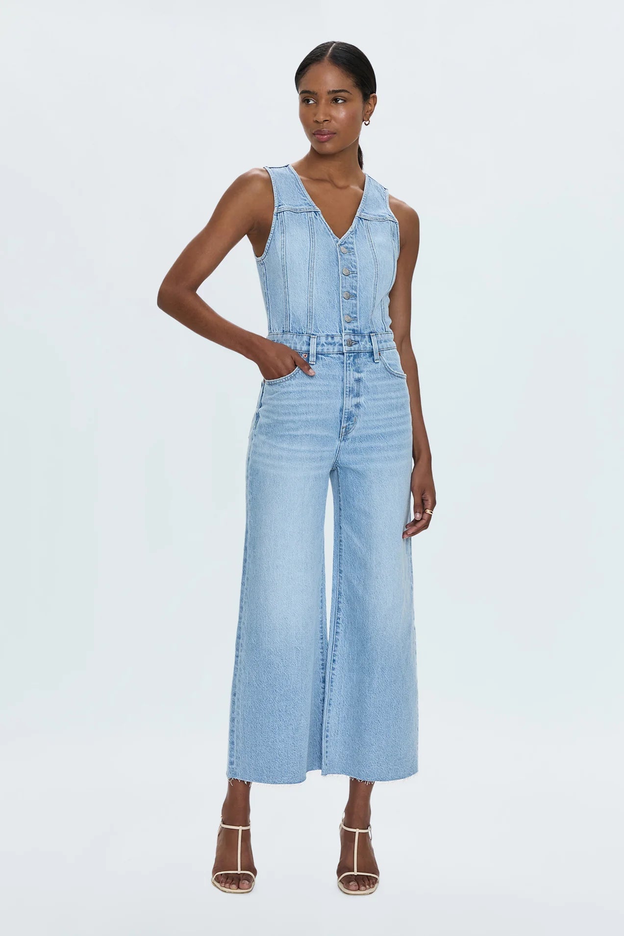 Aria Sleeveless Cropped Jumpsuit Priority - Pistola - COLOR GAME