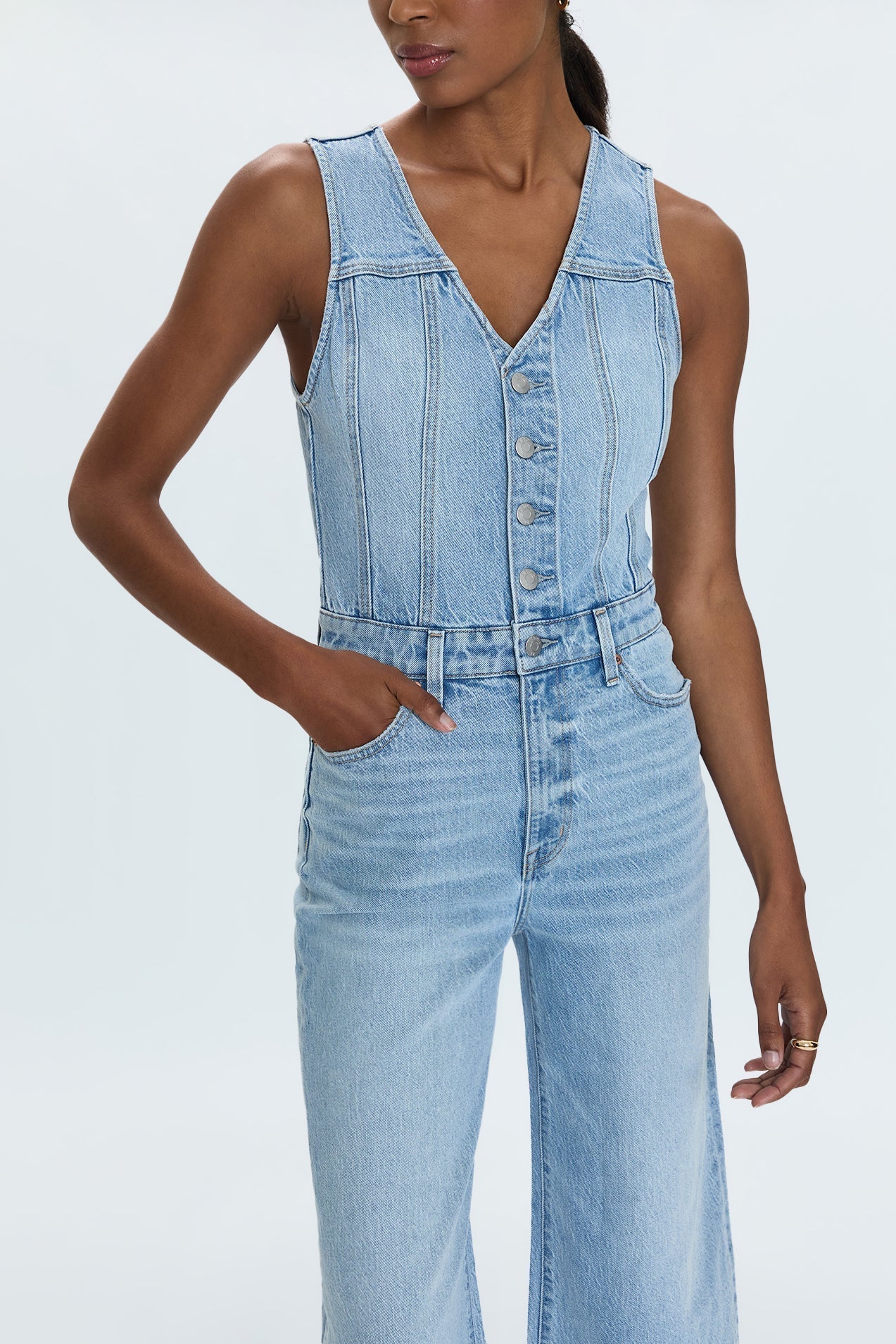 Aria Sleeveless Cropped Jumpsuit Priority - Pistola - COLOR GAME