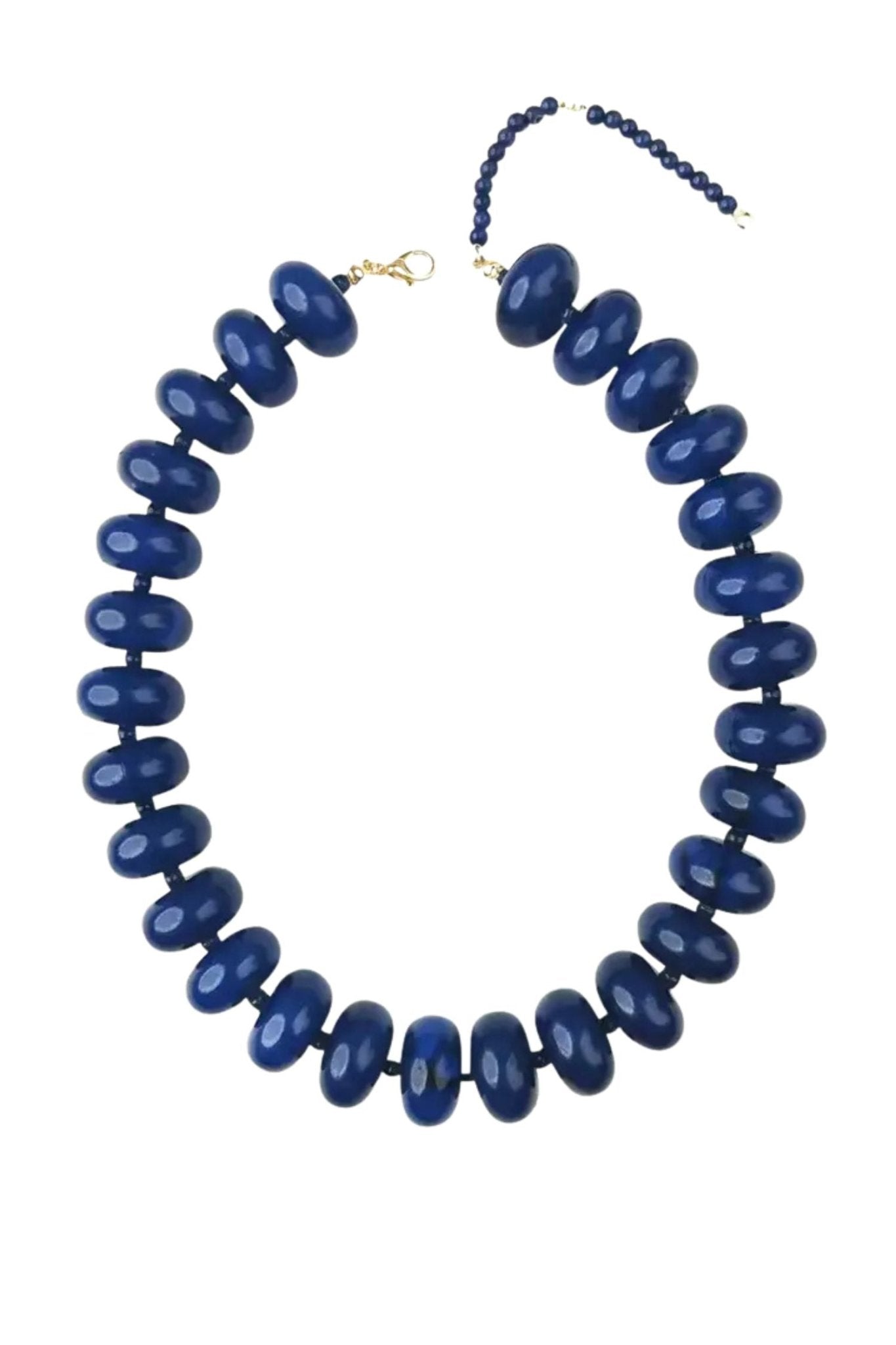Bailey Chunky Beaded Necklace Navy - Gemelli - COLOR GAME