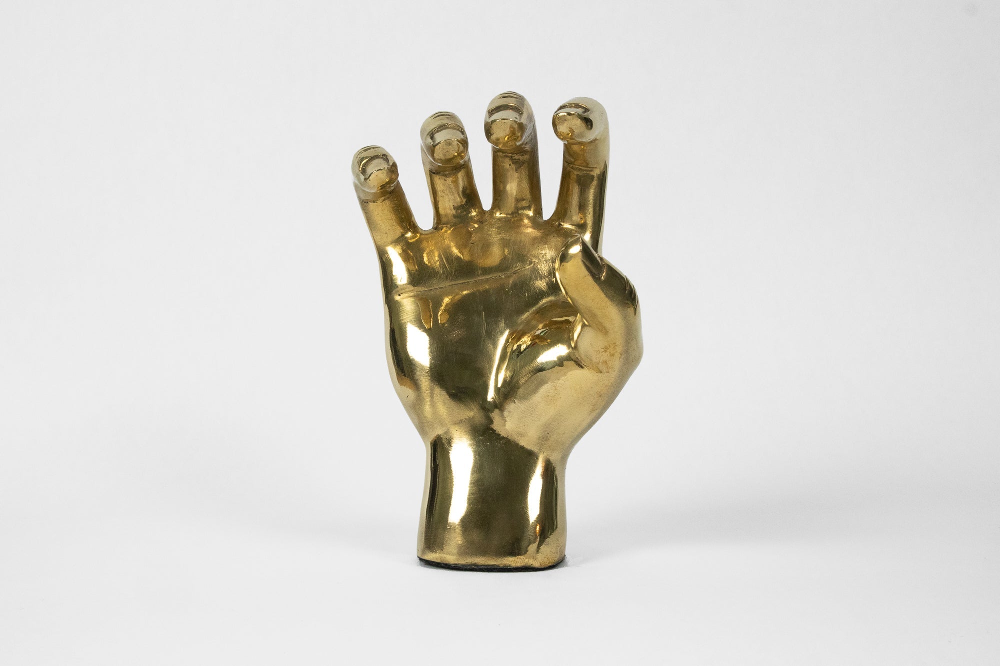 Bear Claw or Bobcat Claw Hand Sign Sculpture in Brass - Prize - COLOR GAME