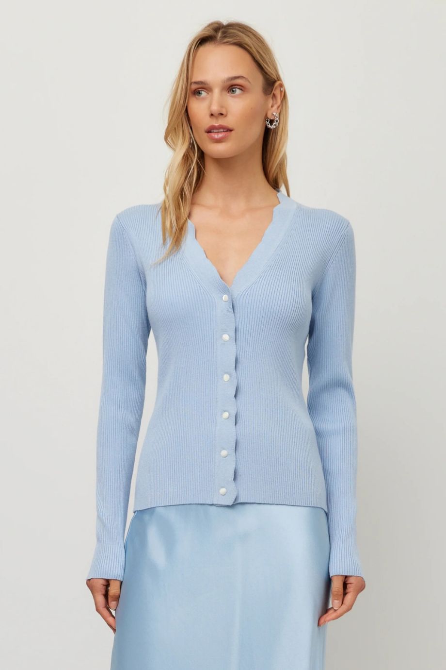 Bliss Scallop Edge Cardigan Sweater - Fifteen Twenty - COLOR GAME