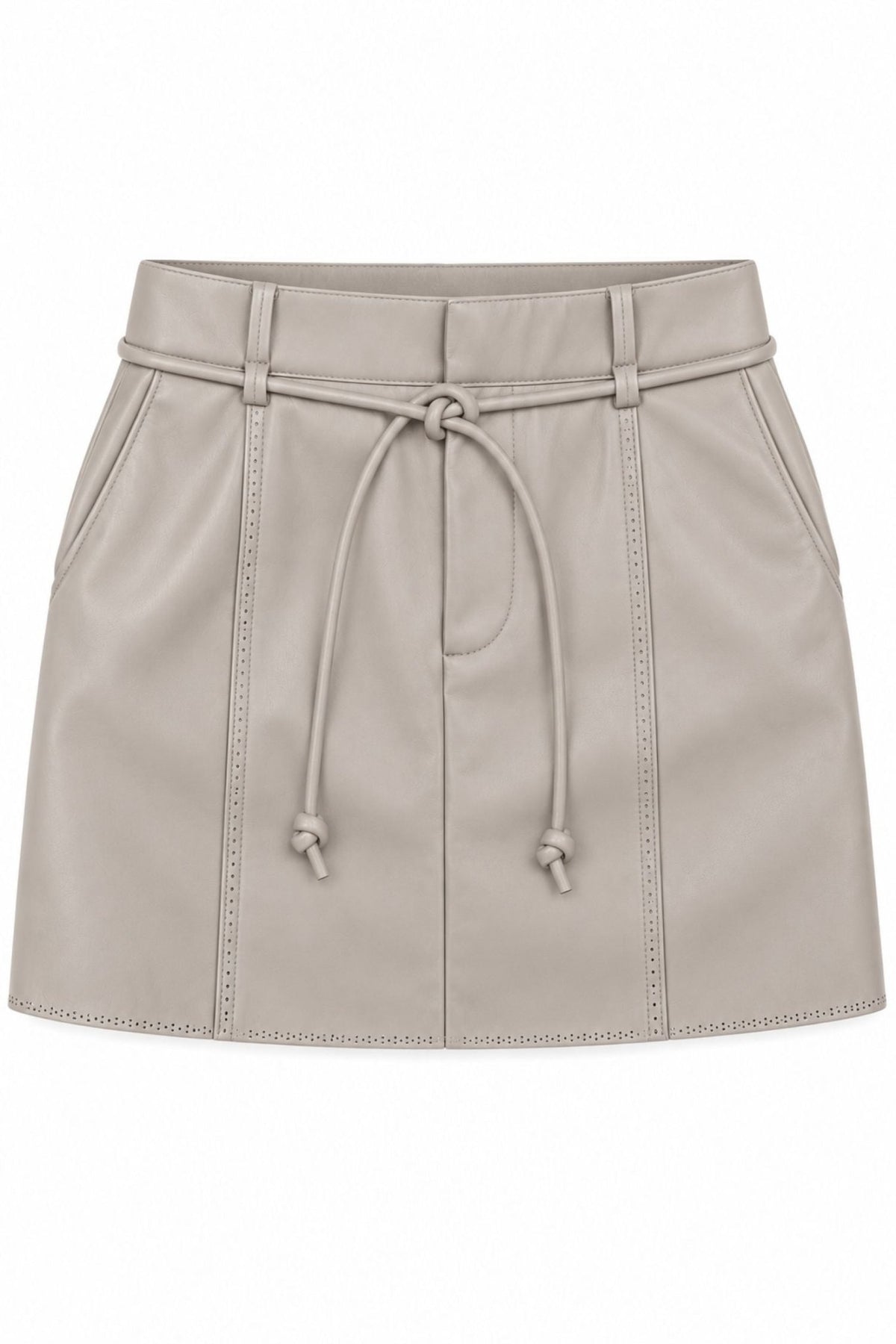 Brair Vegan Leather Mini Skirt - Karina Grimaldi - COLOR GAME