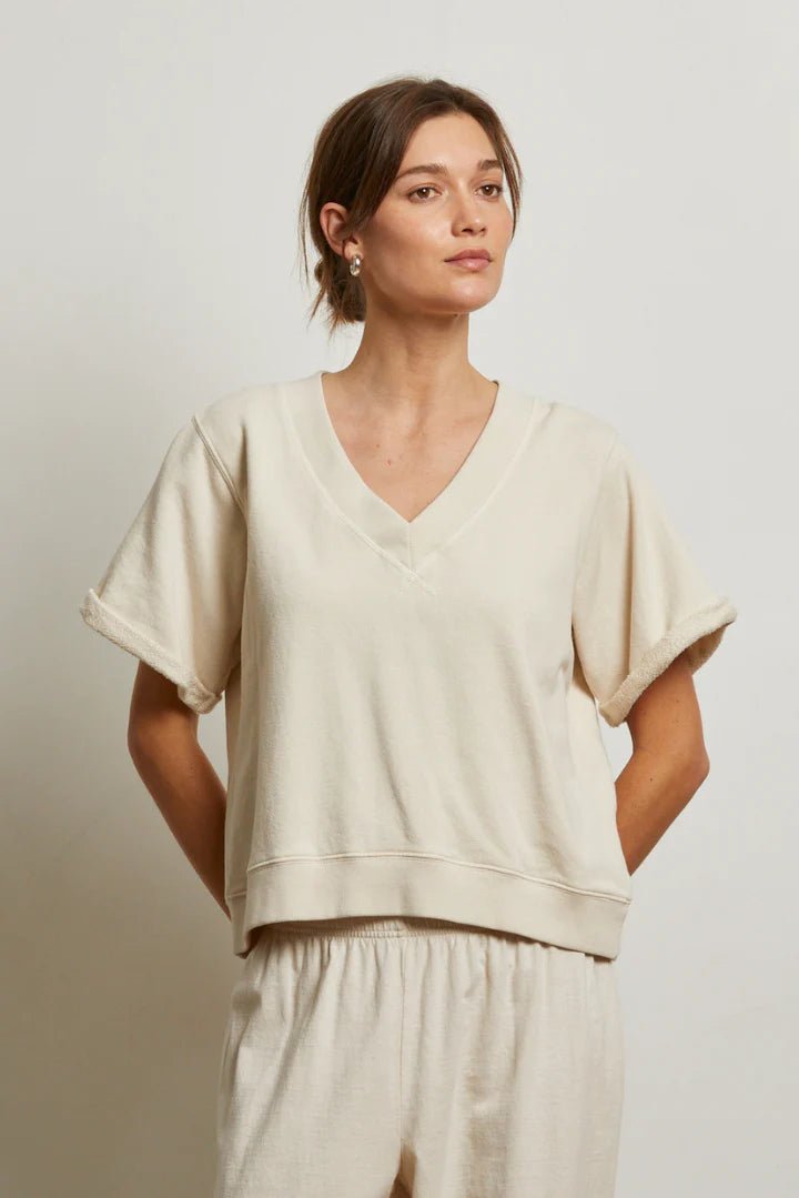 Briggs French Terry Short Sleeve Sweatshirt - perfectwhitetee - COLOR GAME