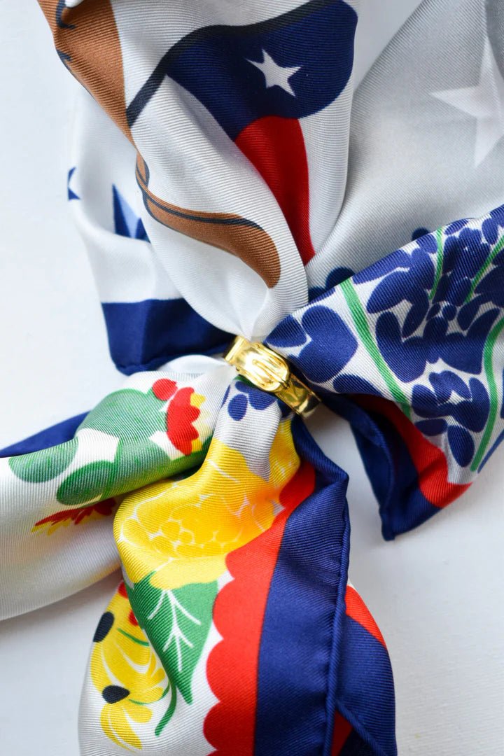 Buckle Up Saturday Scarf Ring - Saturday Silks - COLOR GAME