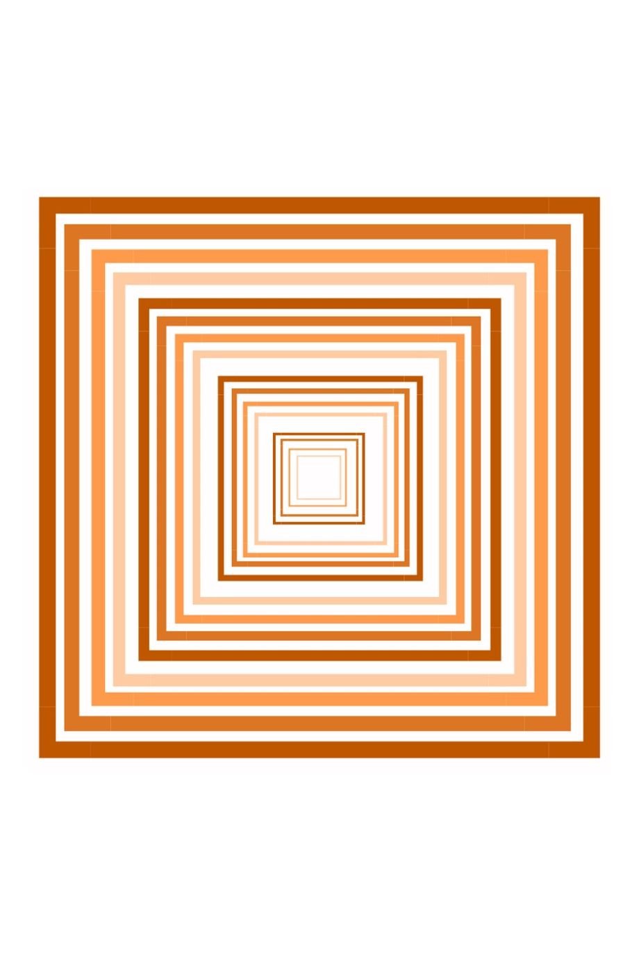 Burnt Orange Prism Print Scarf - Alma Mater Collection - COLOR GAME