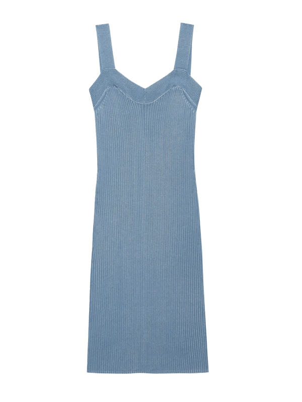 Caresse Sweater Dress Faded Denim - Nation LTD - COLOR GAME
