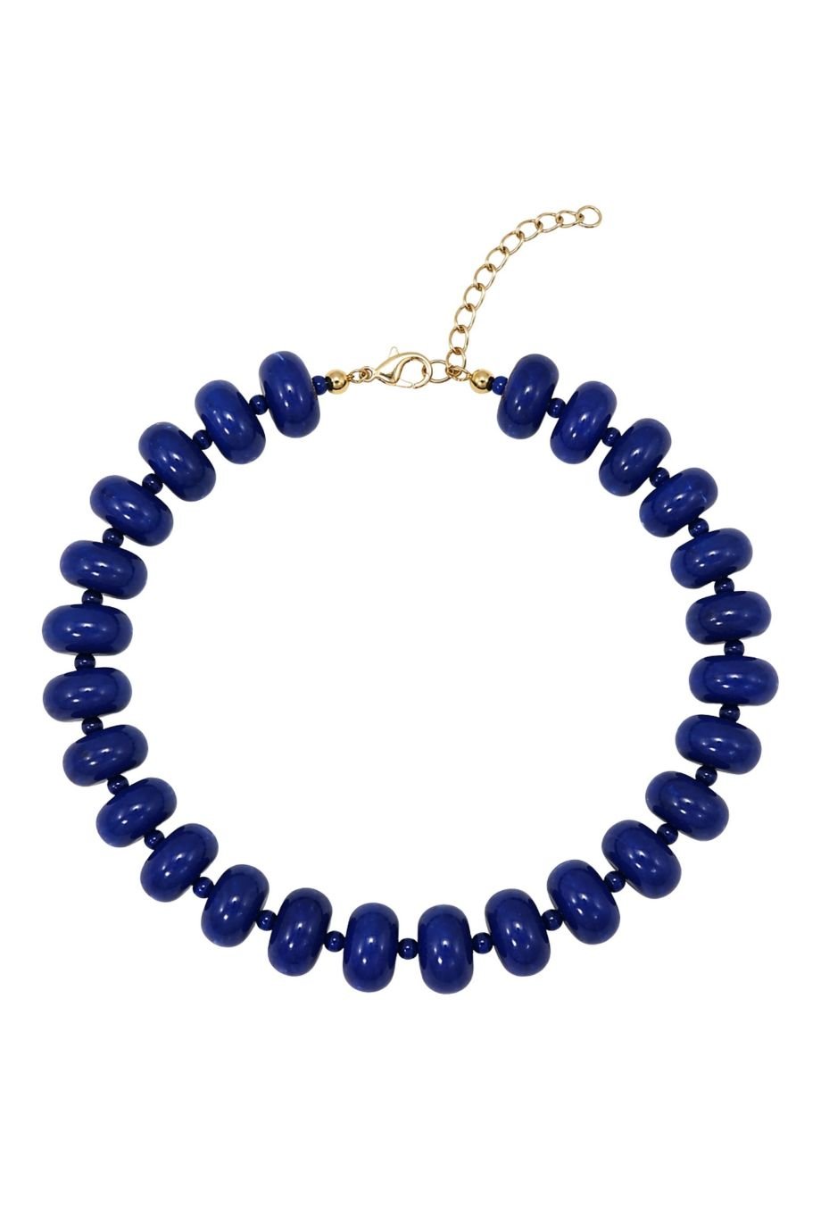Catalina Beaded Collar Necklace Navy - Accessory Concierge - COLOR GAME