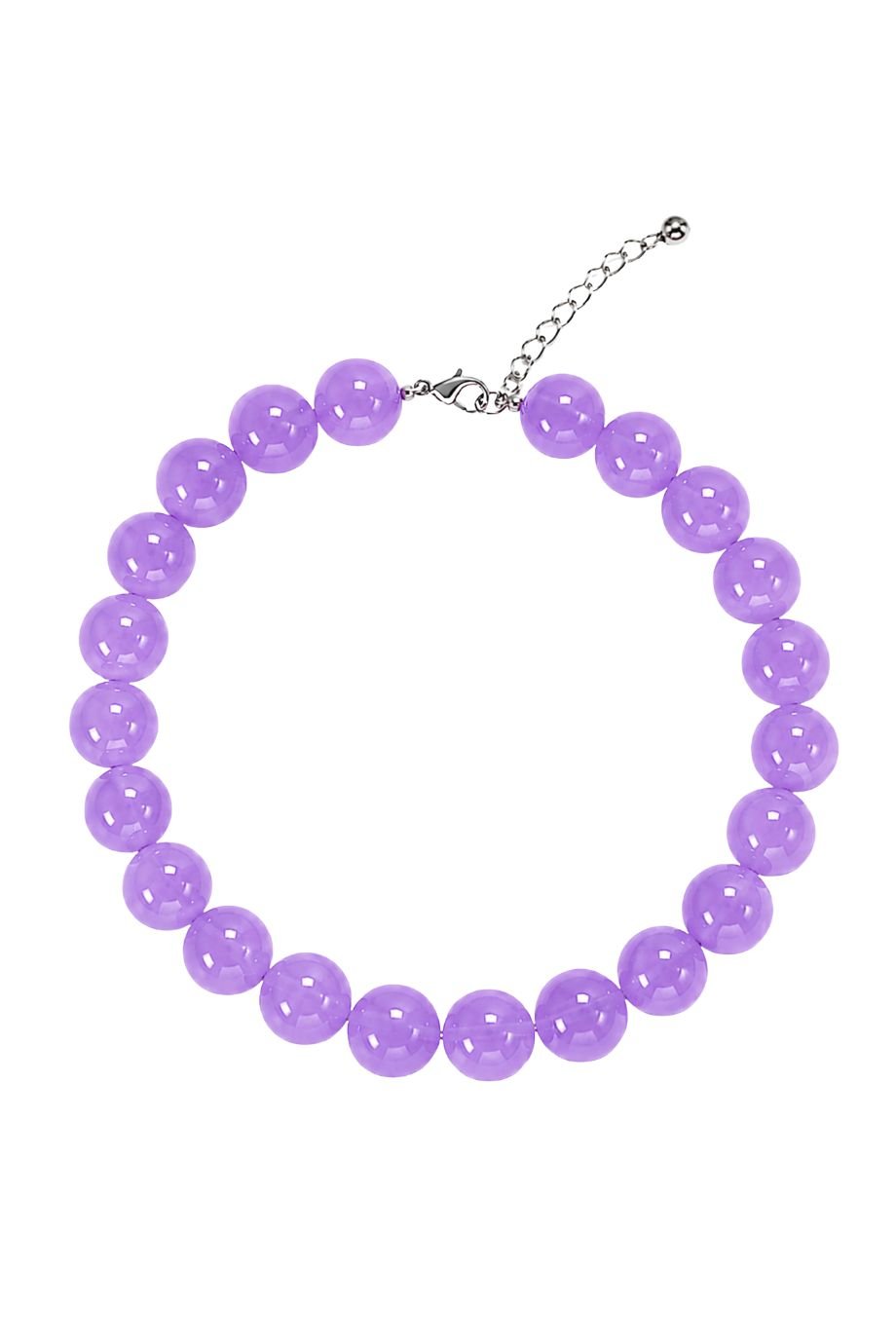 Cayman Beaded Collar Necklace Purple - Accessory Concierge - COLOR GAME