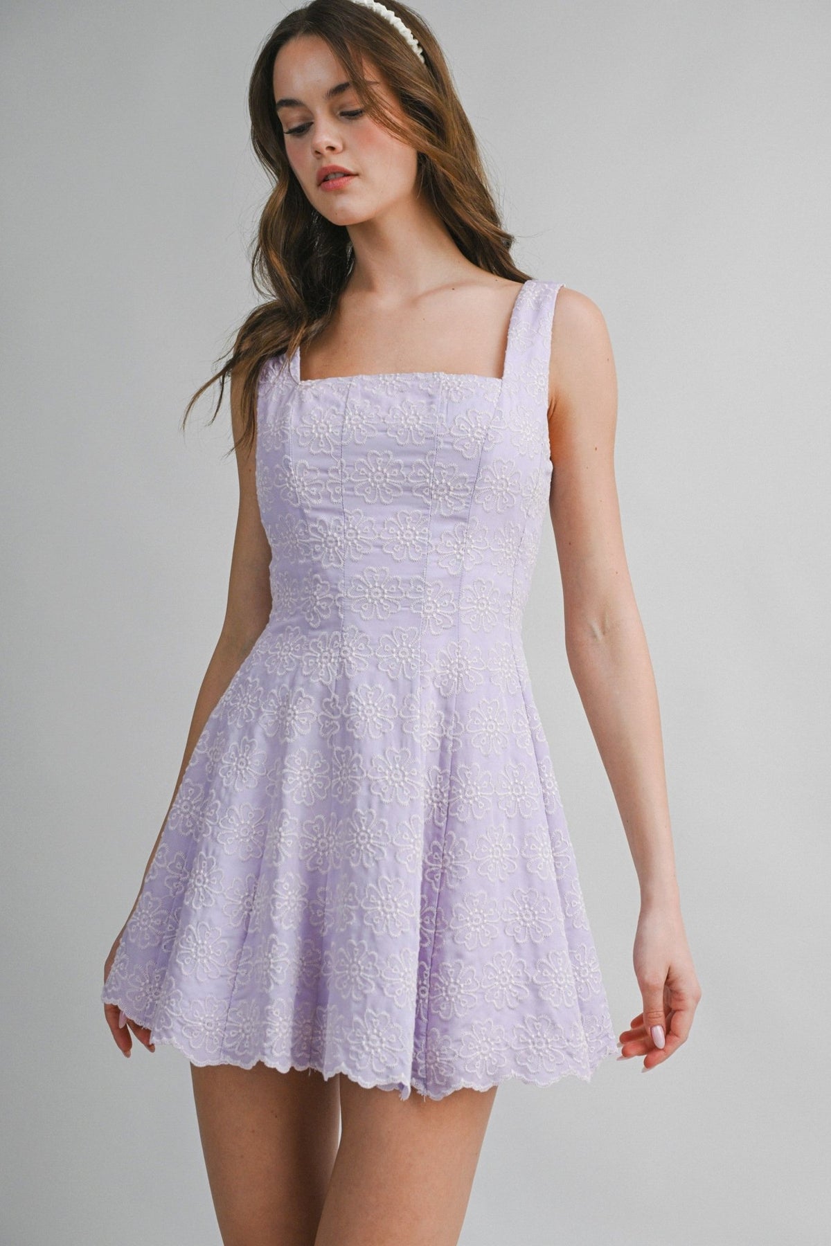 Charla Embroidered Mini Dress - Mable - COLOR GAME