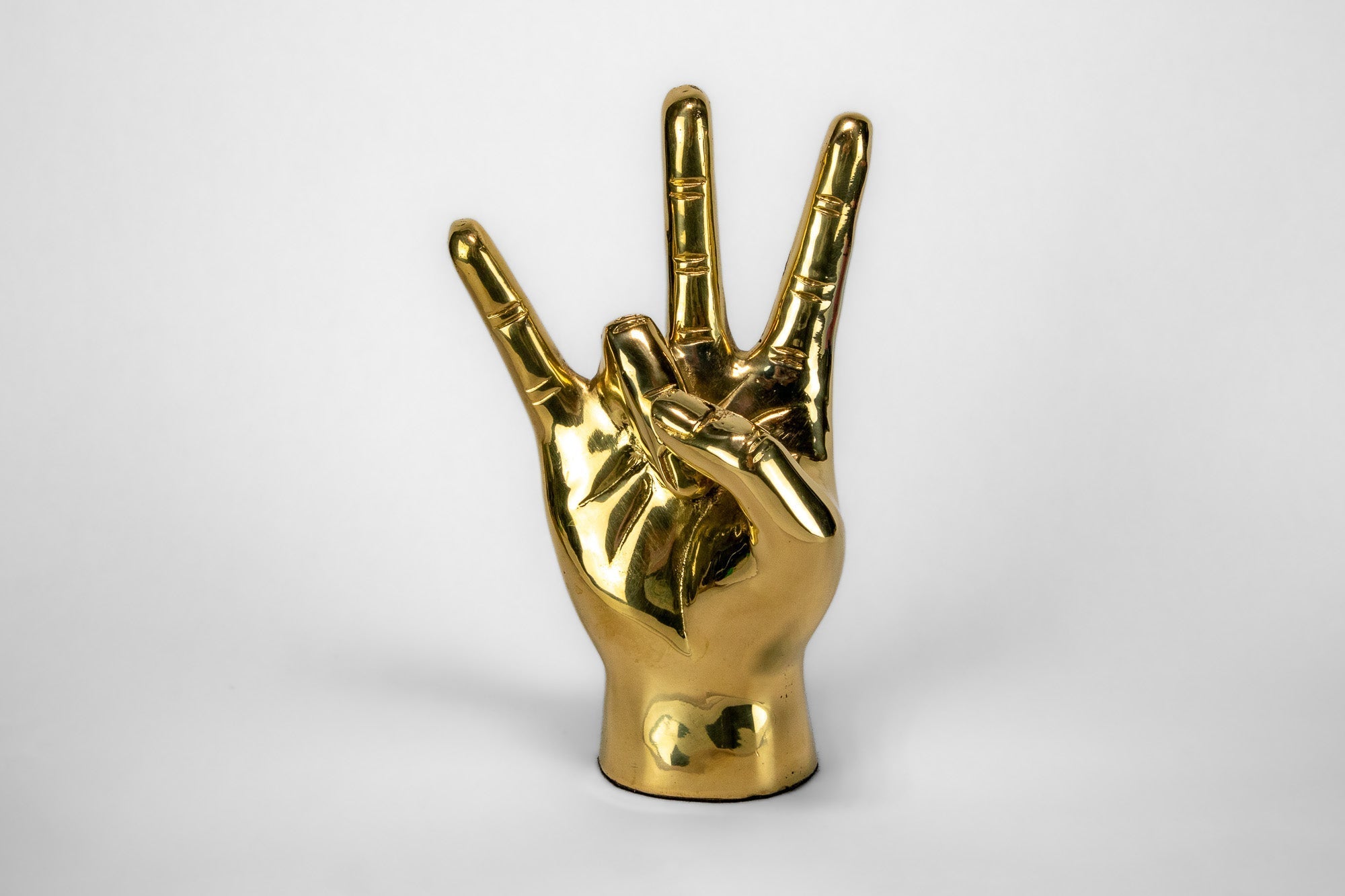 Cougar Paw, Pitchfork, or Triton Hand Sign Sculpture in Brass - Prize - COLOR GAME