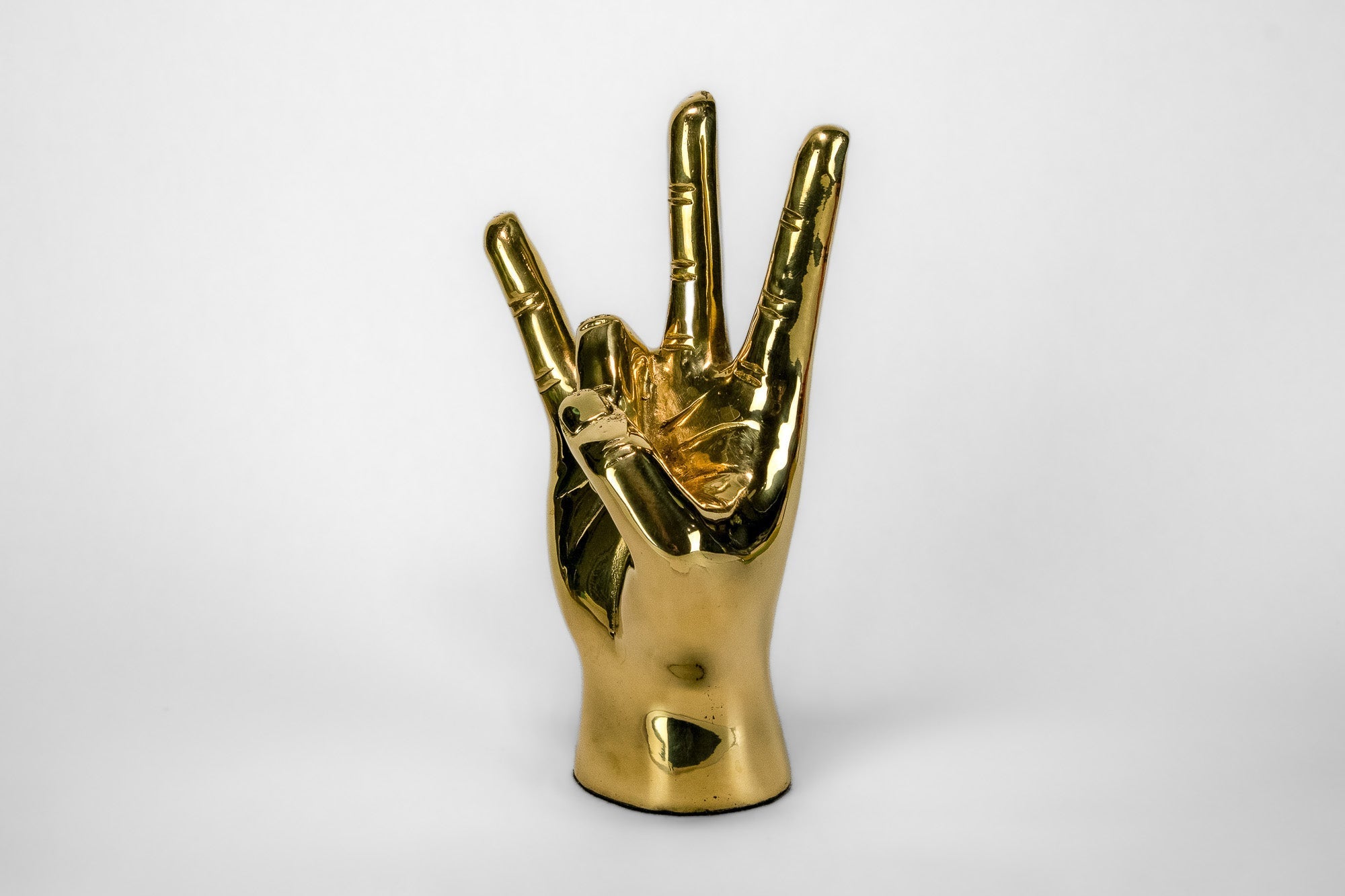 Cougar Paw, Pitchfork, or Triton Hand Sign Sculpture in Brass - Prize - COLOR GAME