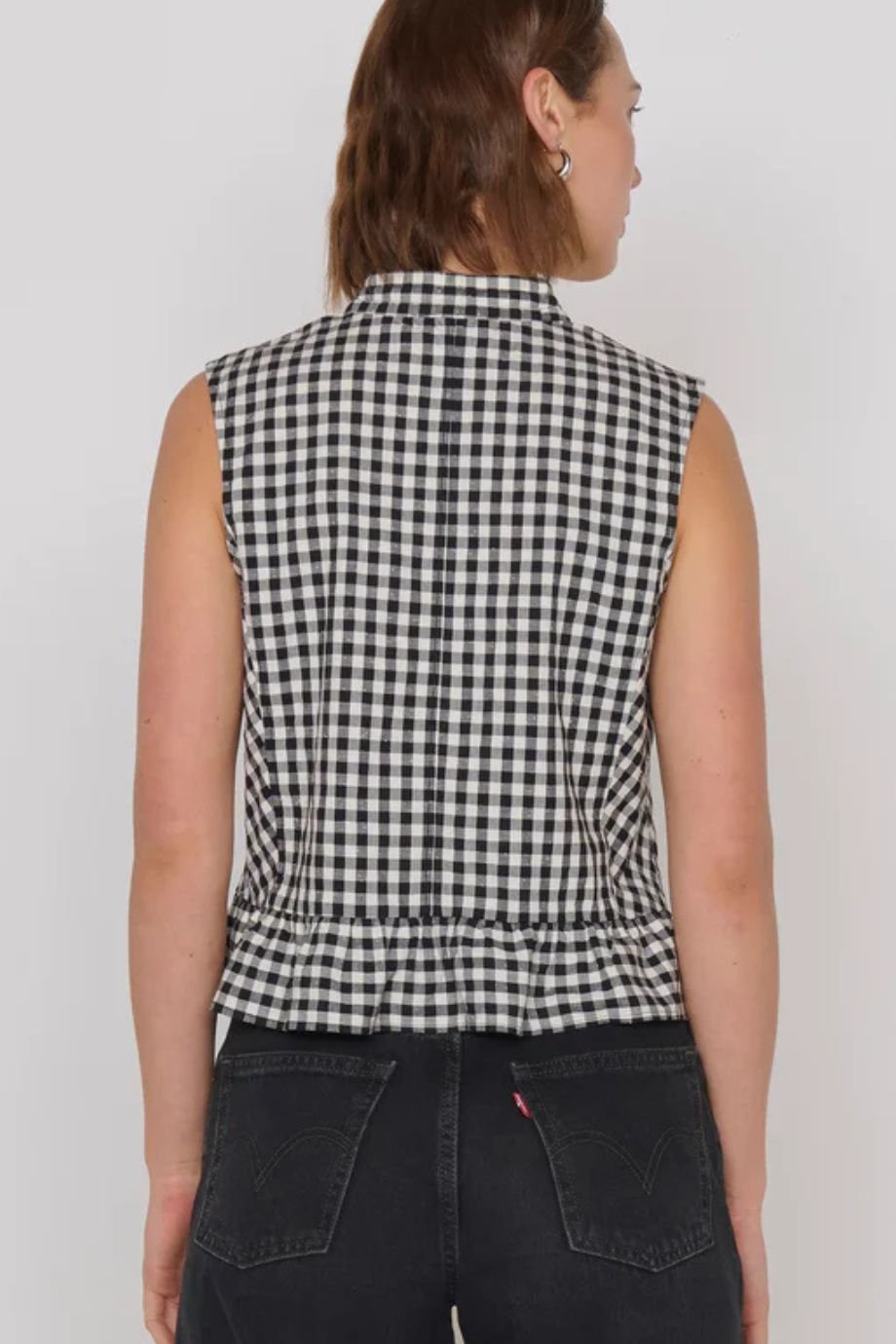 Dana Sleeveless Gingham Blouse - Nation Los Angeles - COLOR GAME