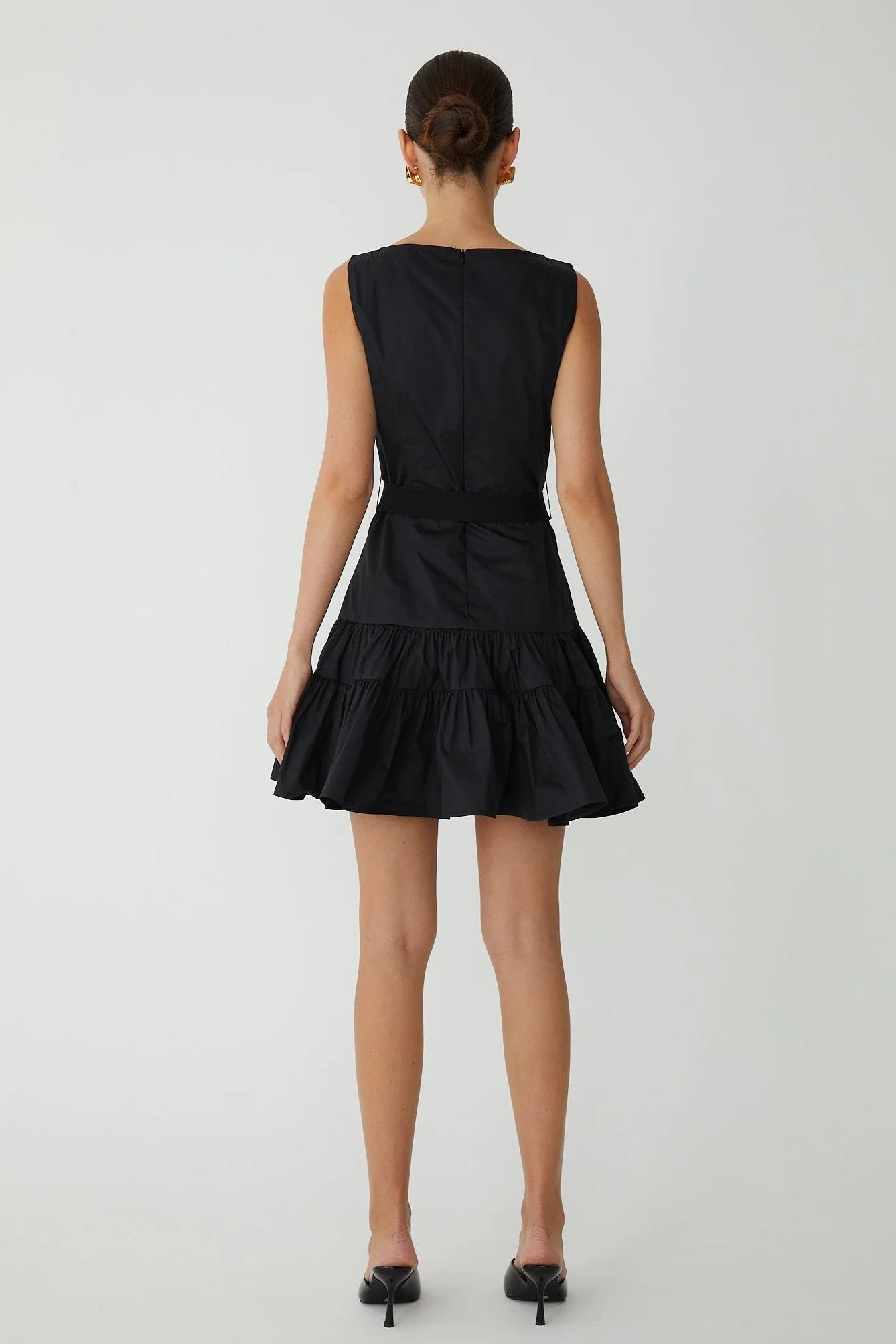 Daphne Ruffle Hem Mini Dress - JS71 - COLOR GAME