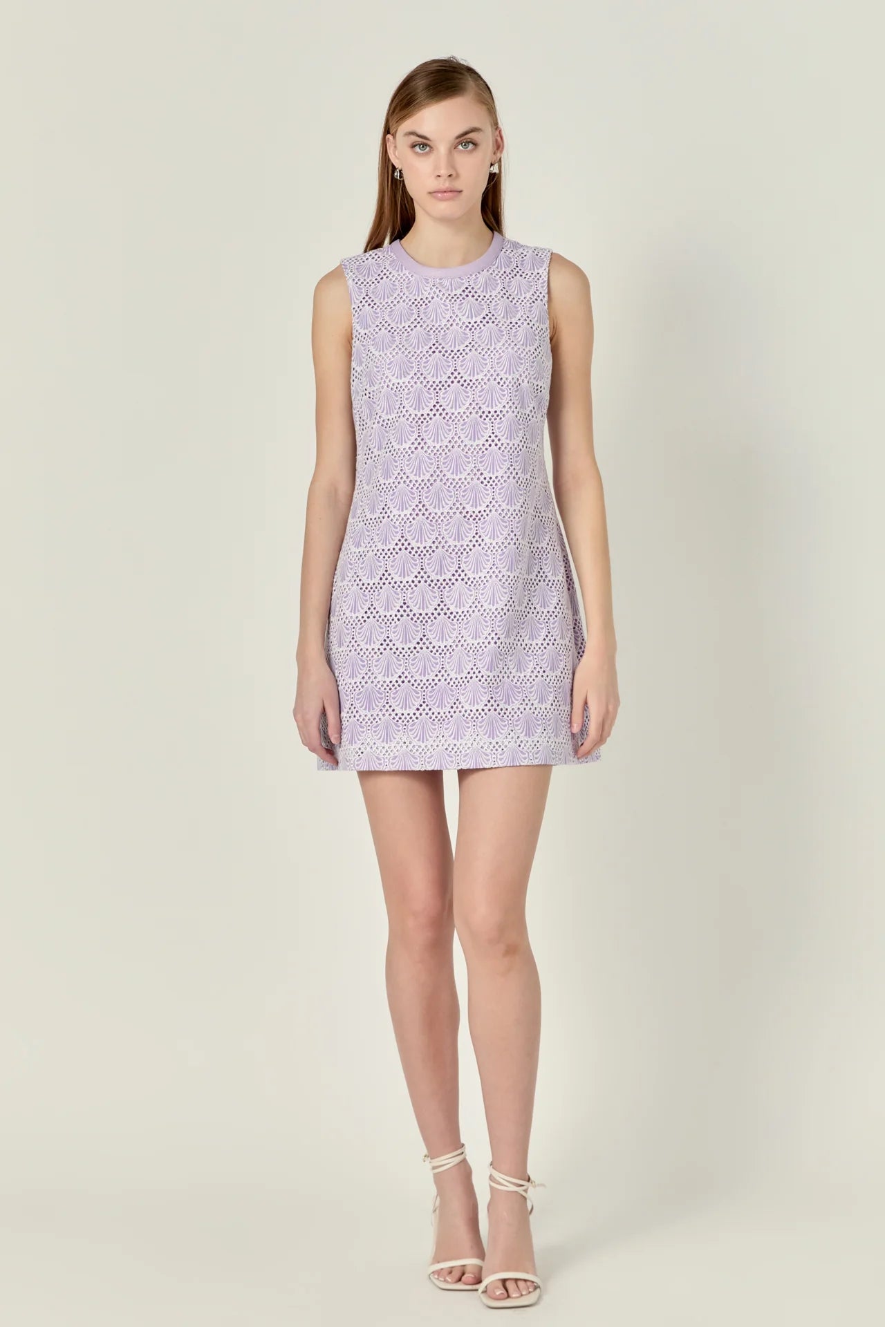 Doria Crochet Lace Mini Dress