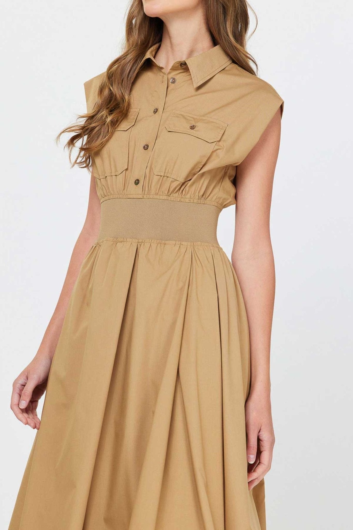 Elin Poplin Shirtdress - Current Air - COLOR GAME