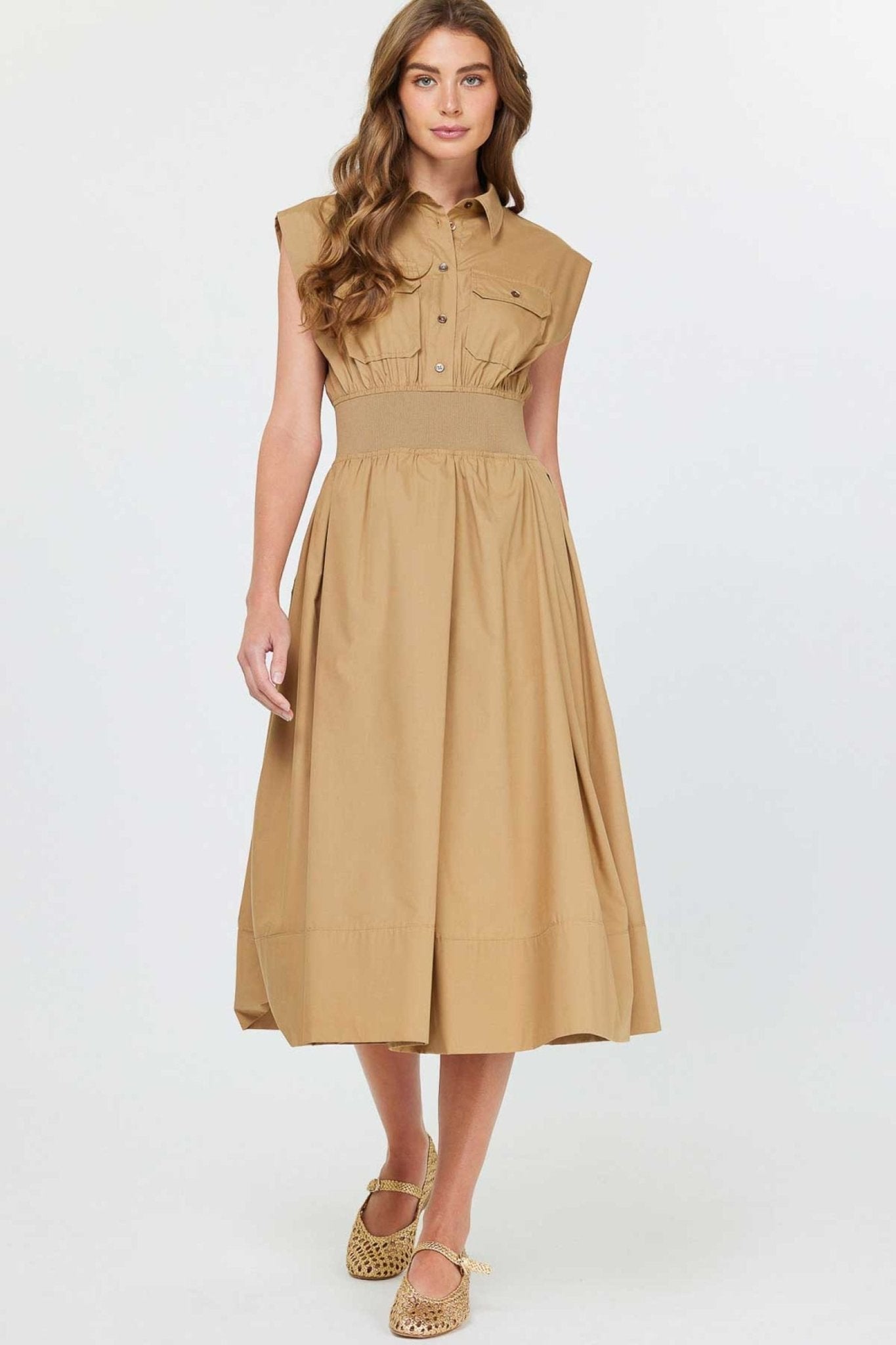 Elin Poplin Shirtdress - Current Air - COLOR GAME