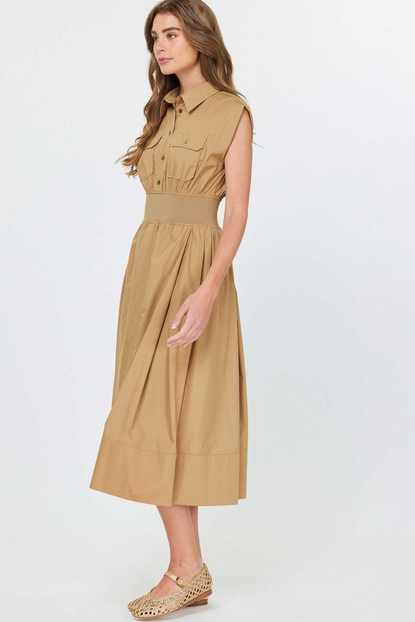 Elin Poplin Shirtdress - Current Air - COLOR GAME