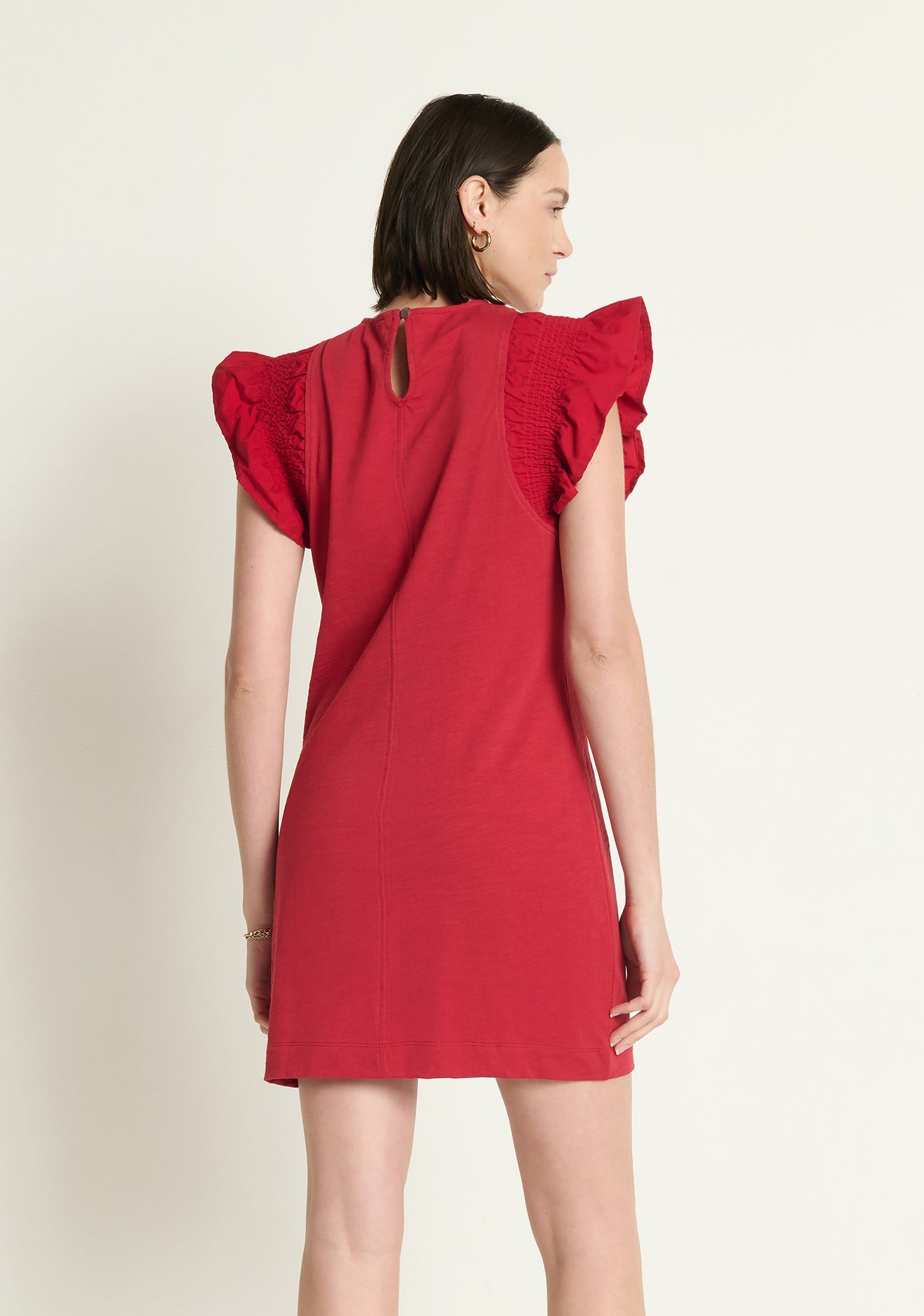 Ellis Ruffle Sleeve Dress