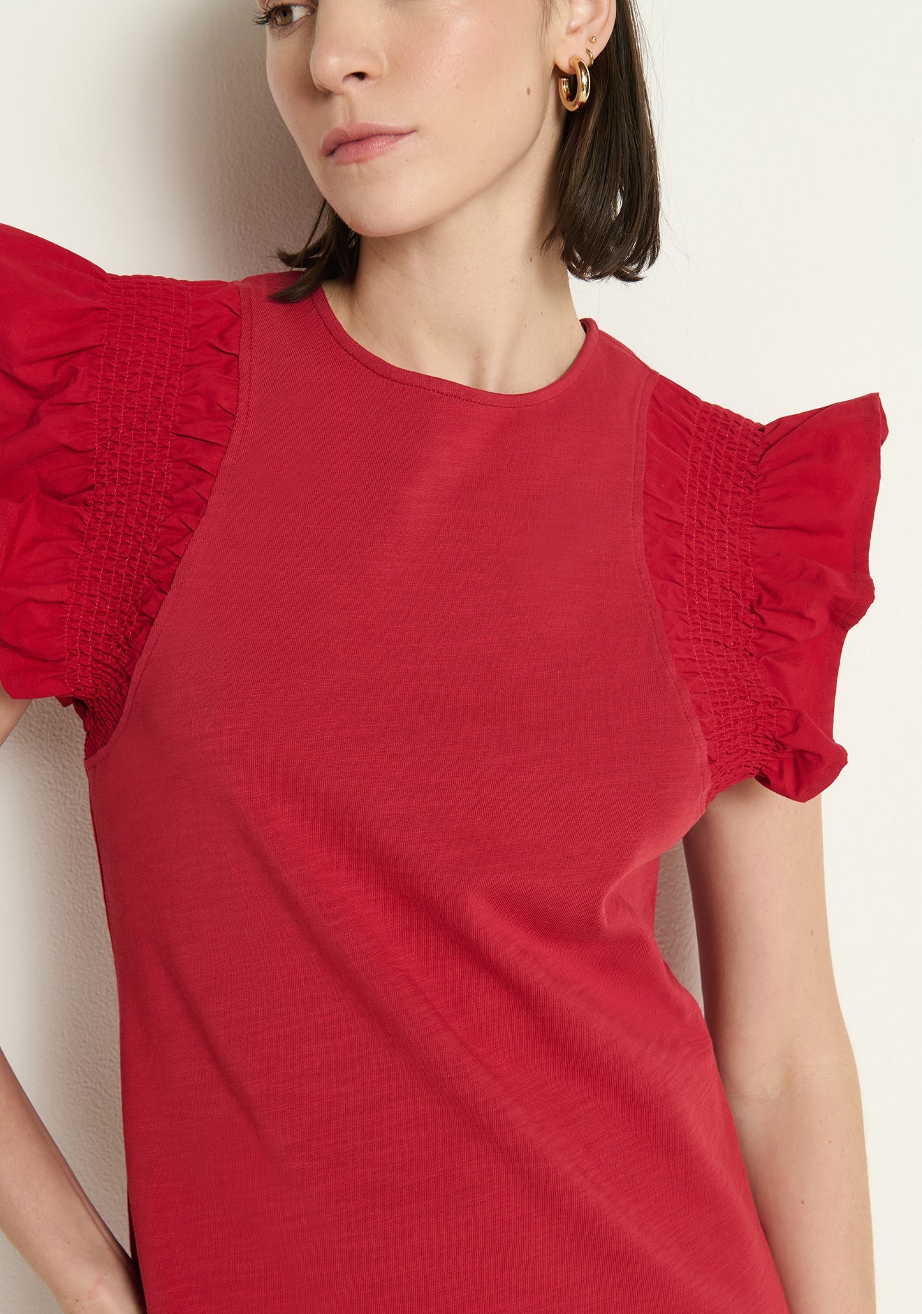 Ellis Ruffle Sleeve Dress