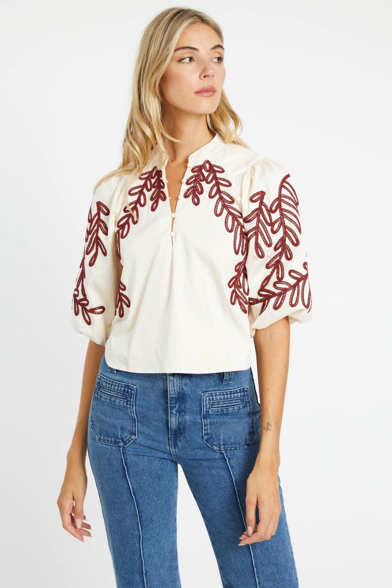 Elodie Ivory / Chocolate Top