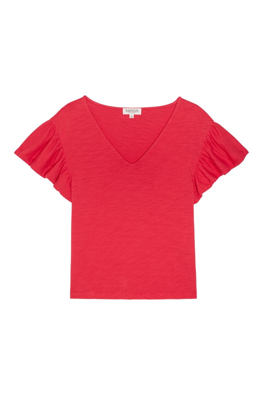 Emmy Flutter Sleeve Tee - Nation Los Angeles - COLOR GAME