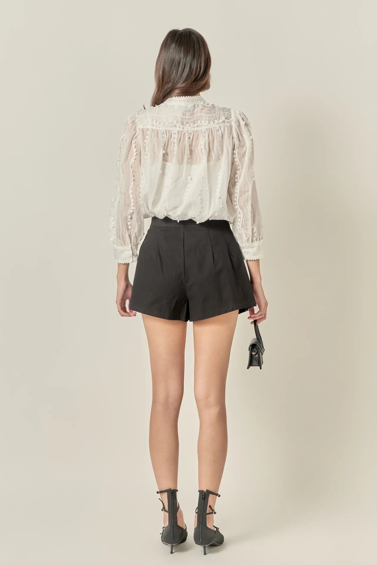 Esther White Heart Trim Blouse - English Factory - COLOR GAME