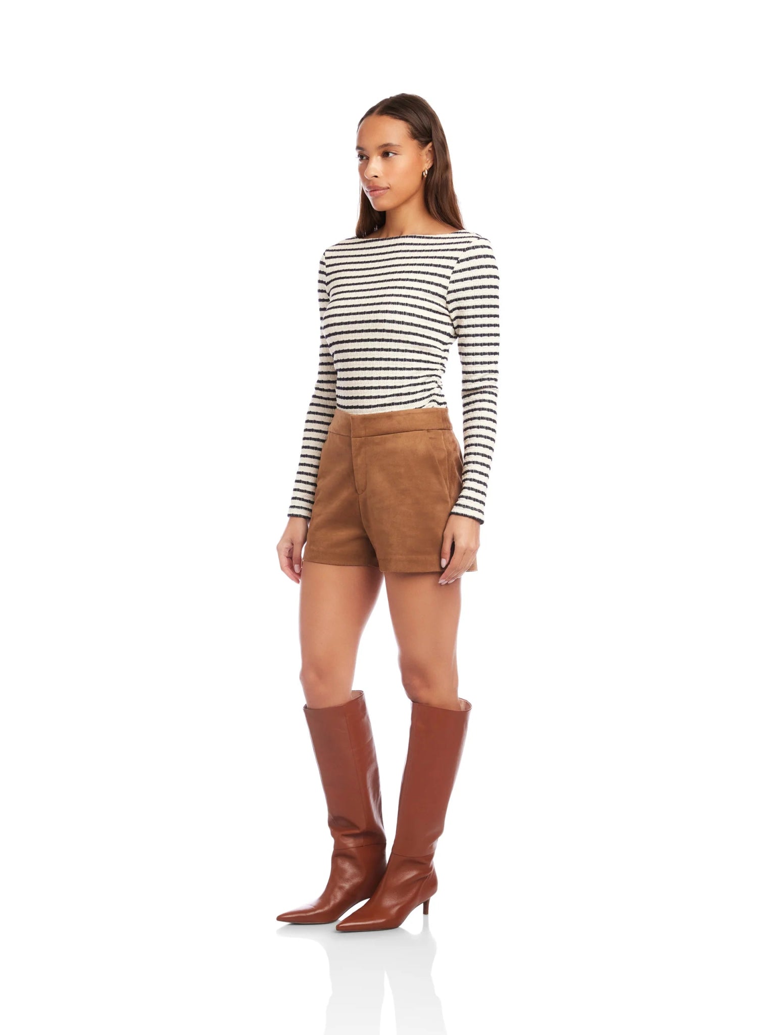 Faux Suede Modern Shorts - FINAL SALE - Fifteen Twenty - COLOR GAME