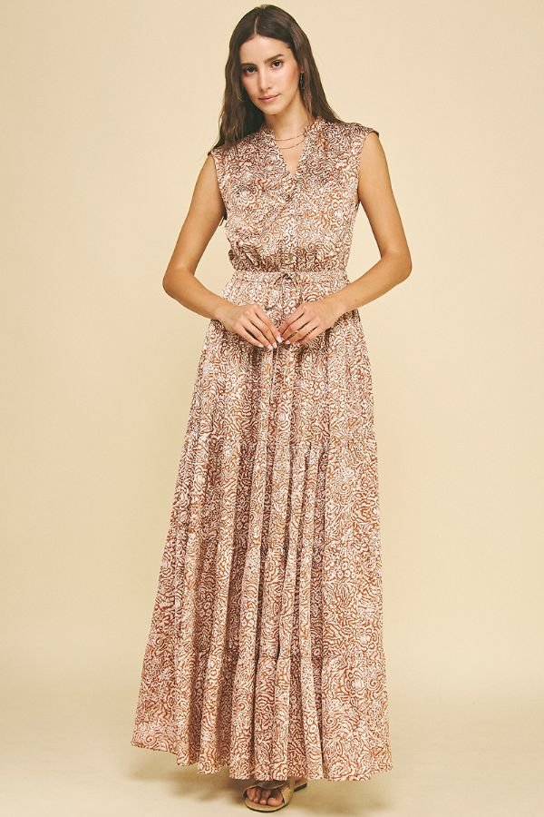 Gibson Tiered Maxi Dress - Pinch - COLOR GAME