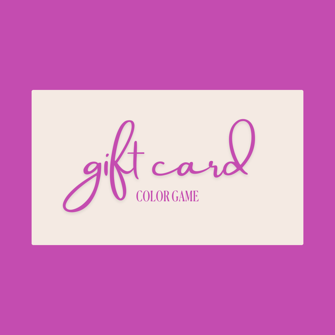 Gift Card - Color Game - COLOR GAME