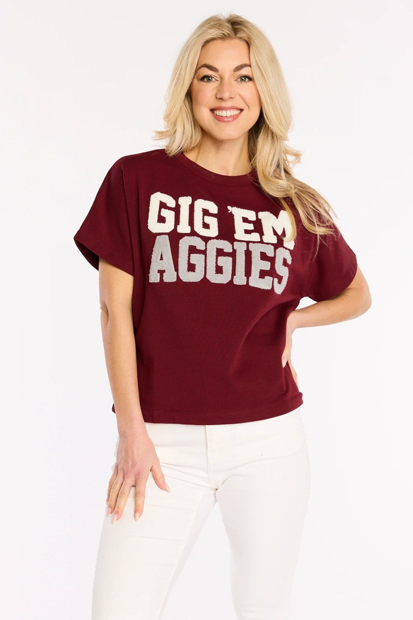 Gig 'Em Chenille Team Top - Stewart Simmons - COLOR GAME