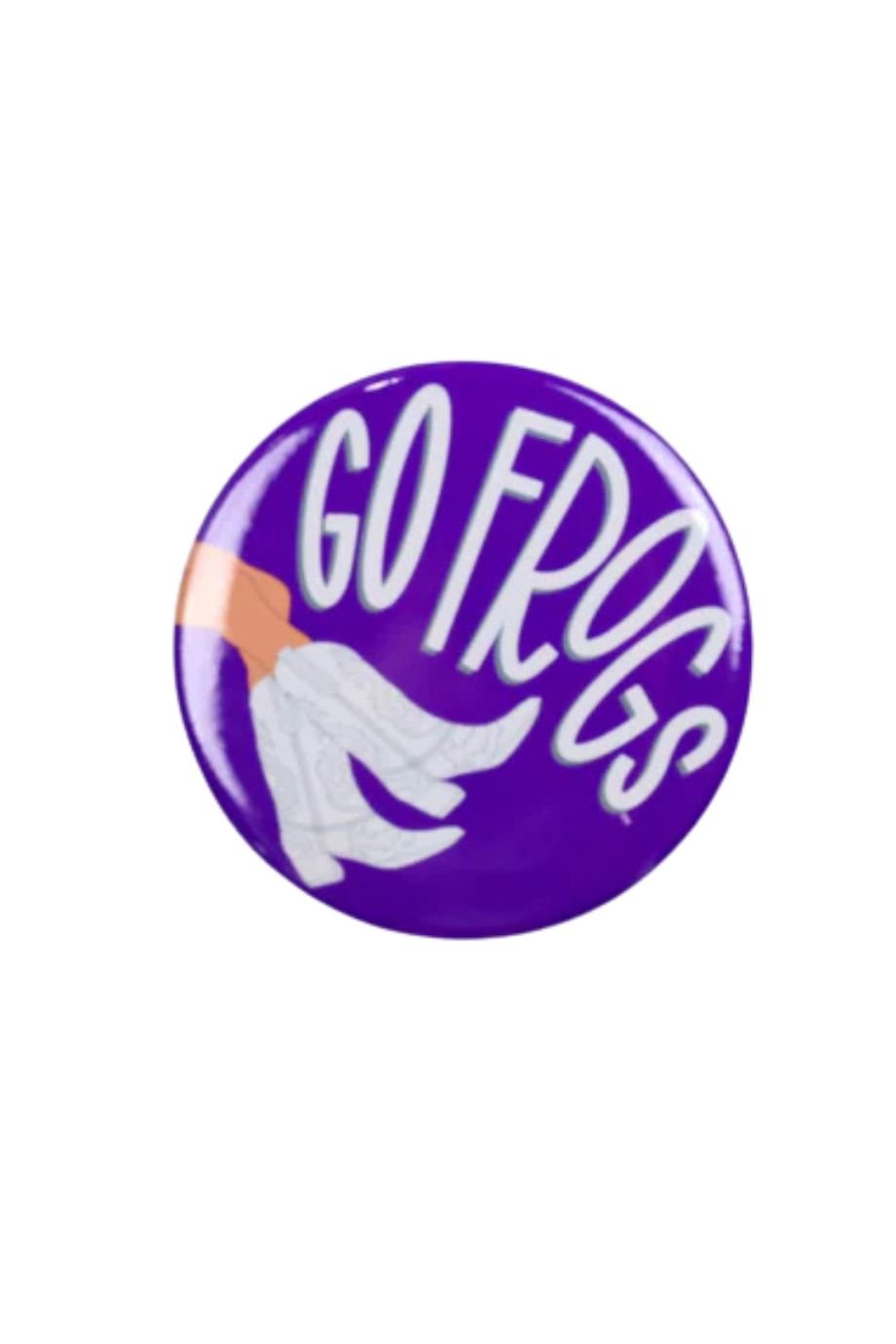 Go Frogs Boots Button - Tailgated - COLOR GAME