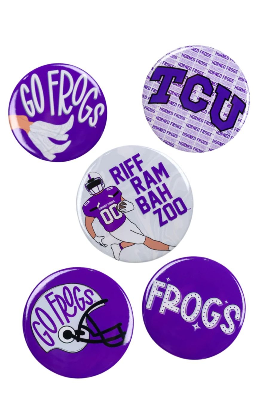 Go Frogs Boots Button - Tailgated - COLOR GAME