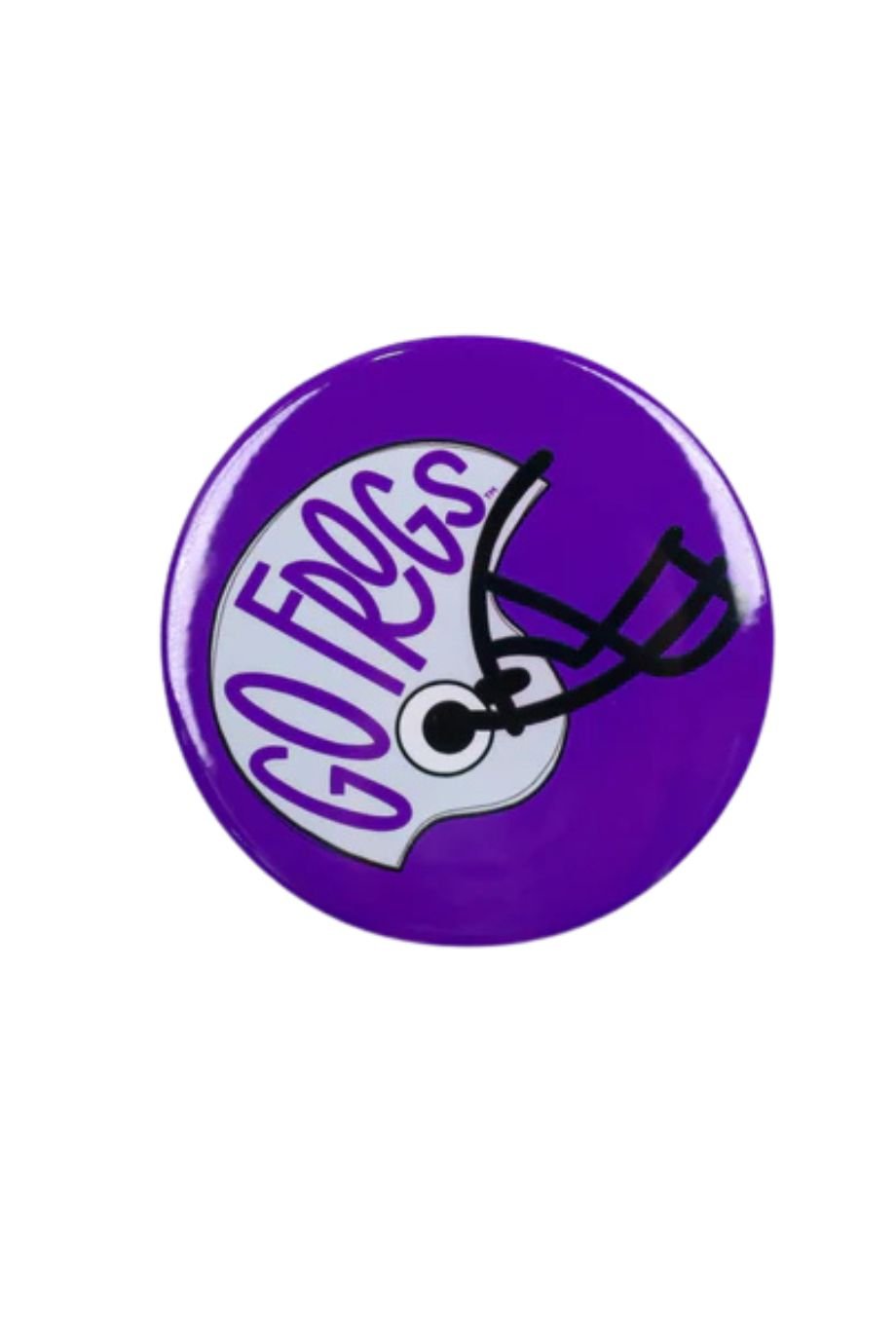 Go Frogs Helmet Button - Tailgated - COLOR GAME