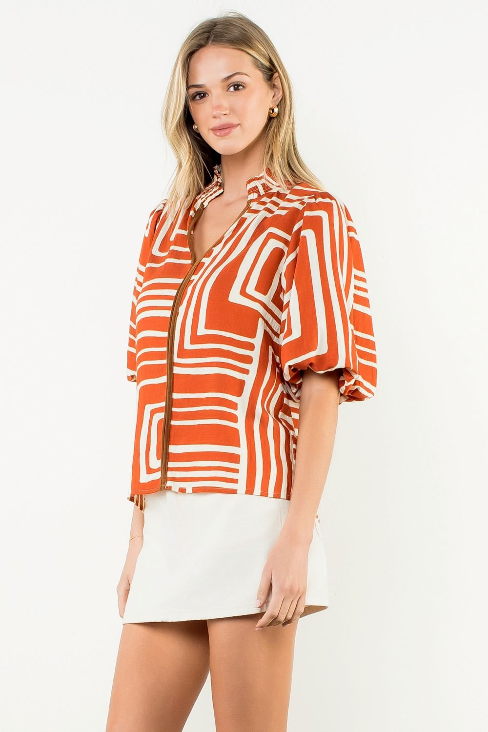 Hagan Printed Top - THML - COLOR GAME